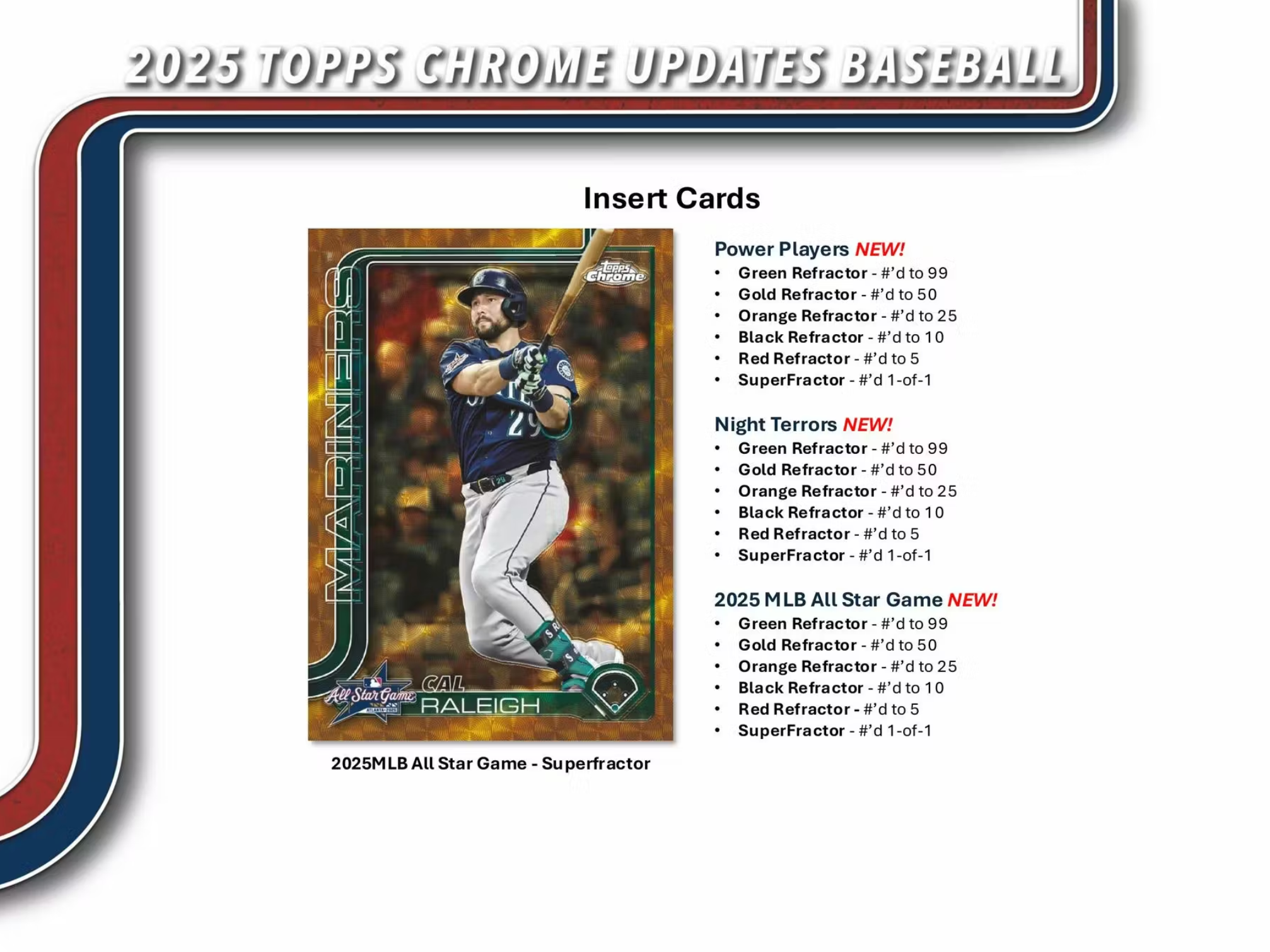 2025 Topps Chrome Update Series Baseball 7-Pack Blaster Box