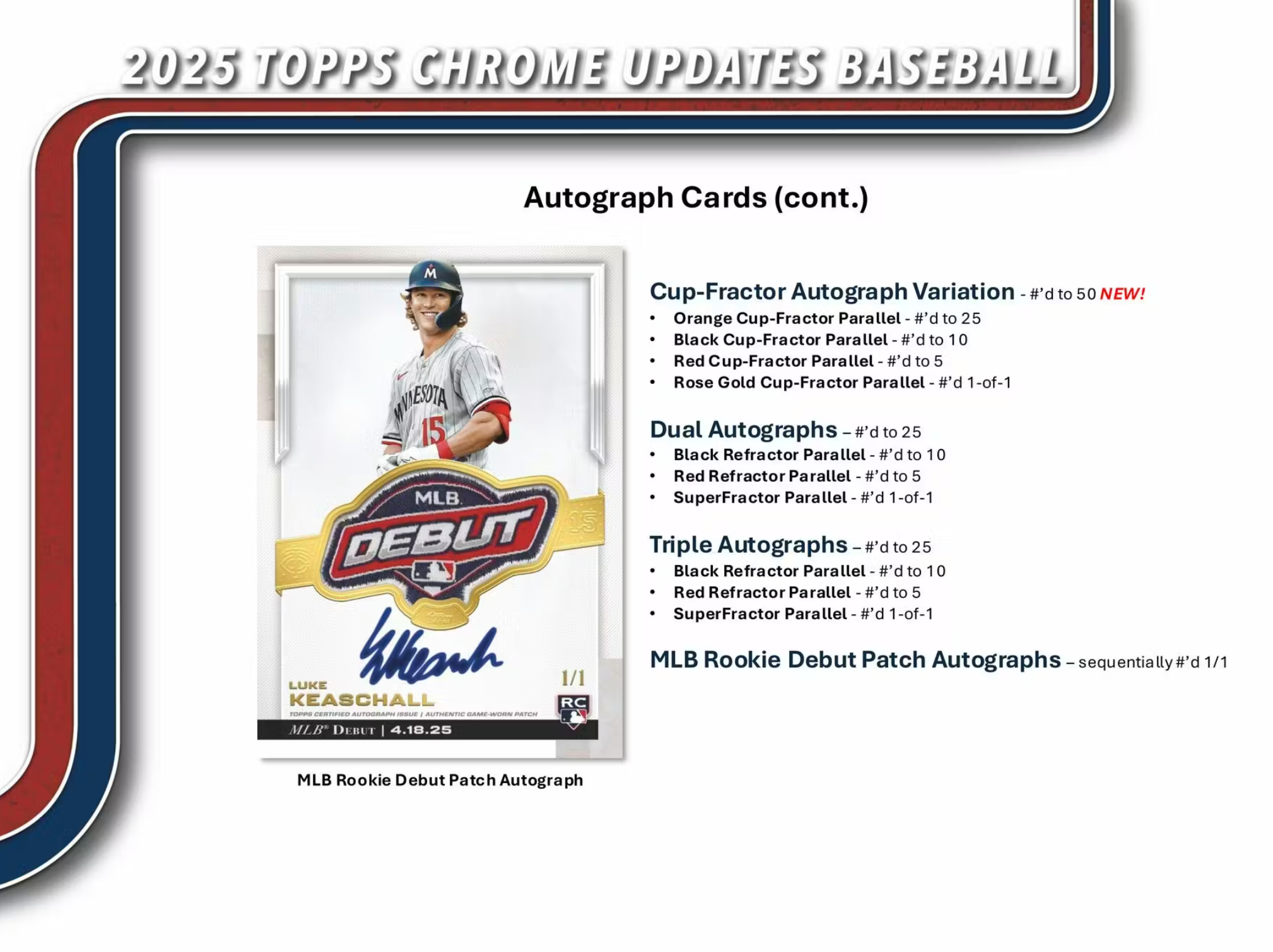 2025 Topps Chrome Update Series Baseball 7-Pack Blaster Box