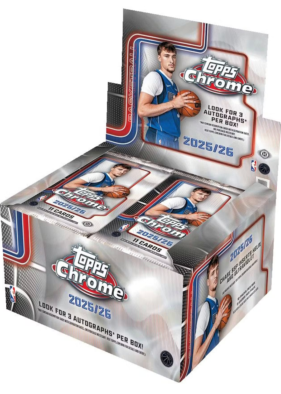2025/26 Topps Chrome Basketball Hobby Jumbo Box