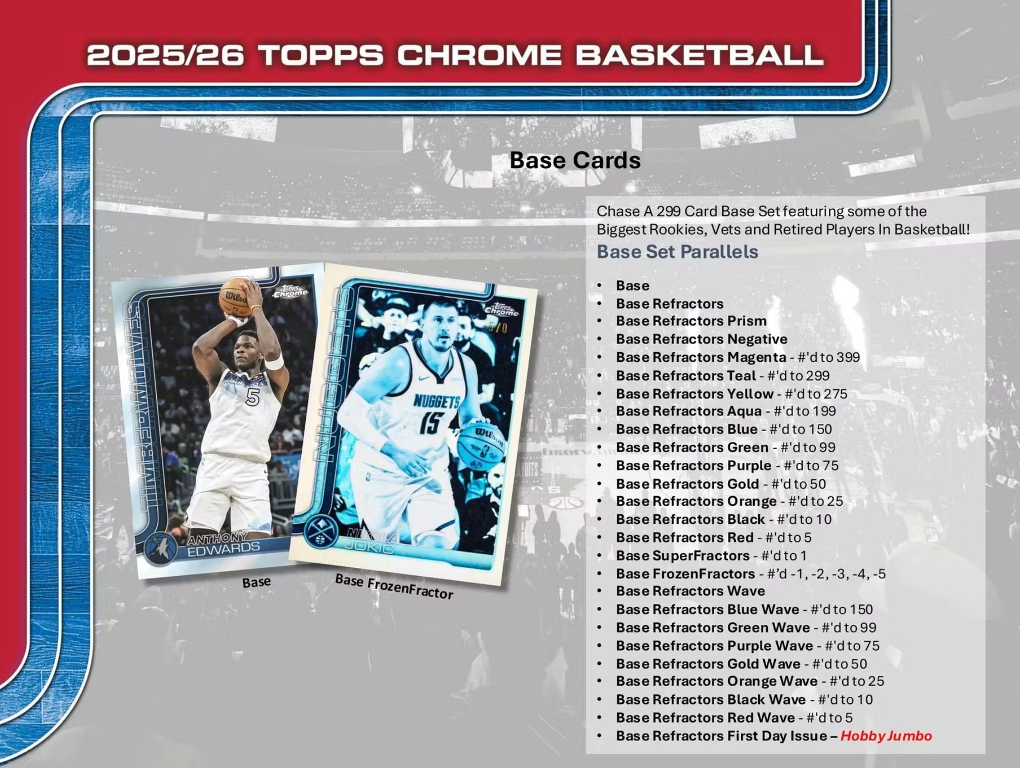 2025/26 Topps Chrome Basketball Hobby Box