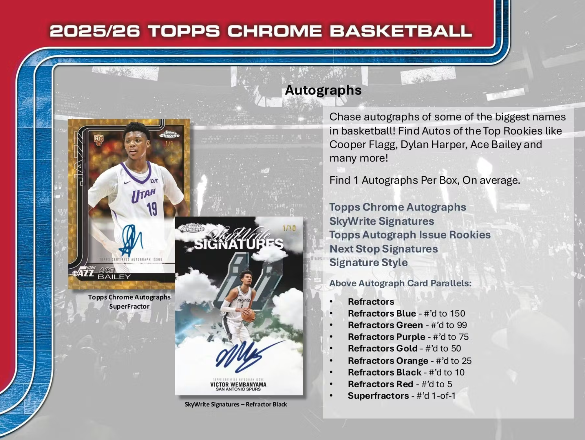 2025/26 Topps Chrome Basketball Hobby Box