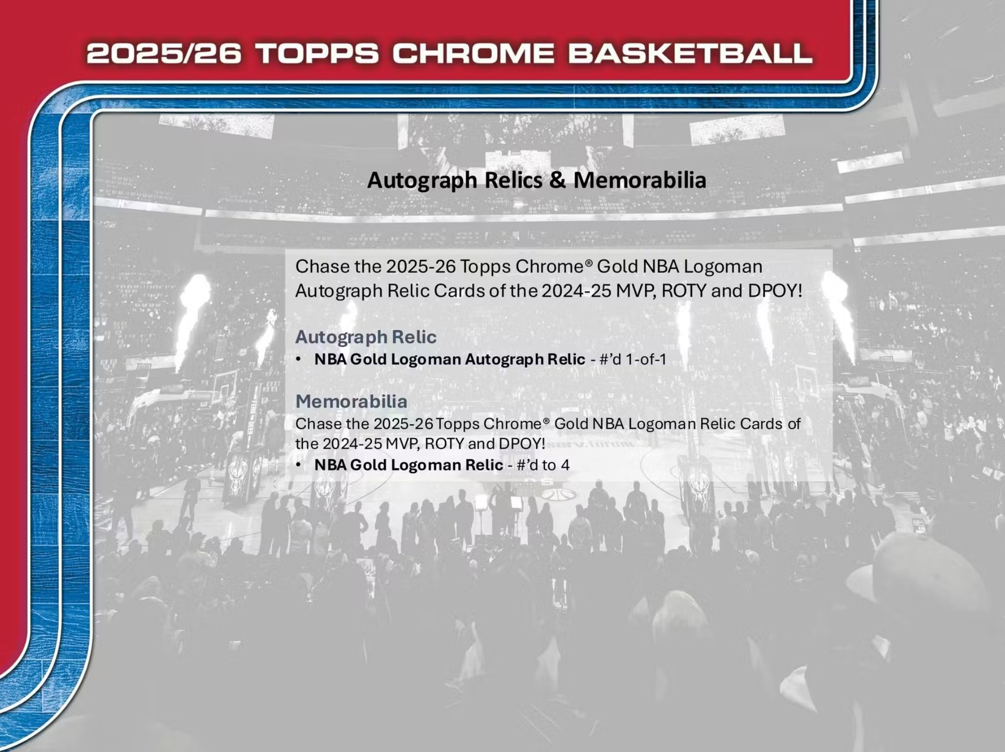 2025/26 Topps Chrome Basketball Hobby Jumbo Box