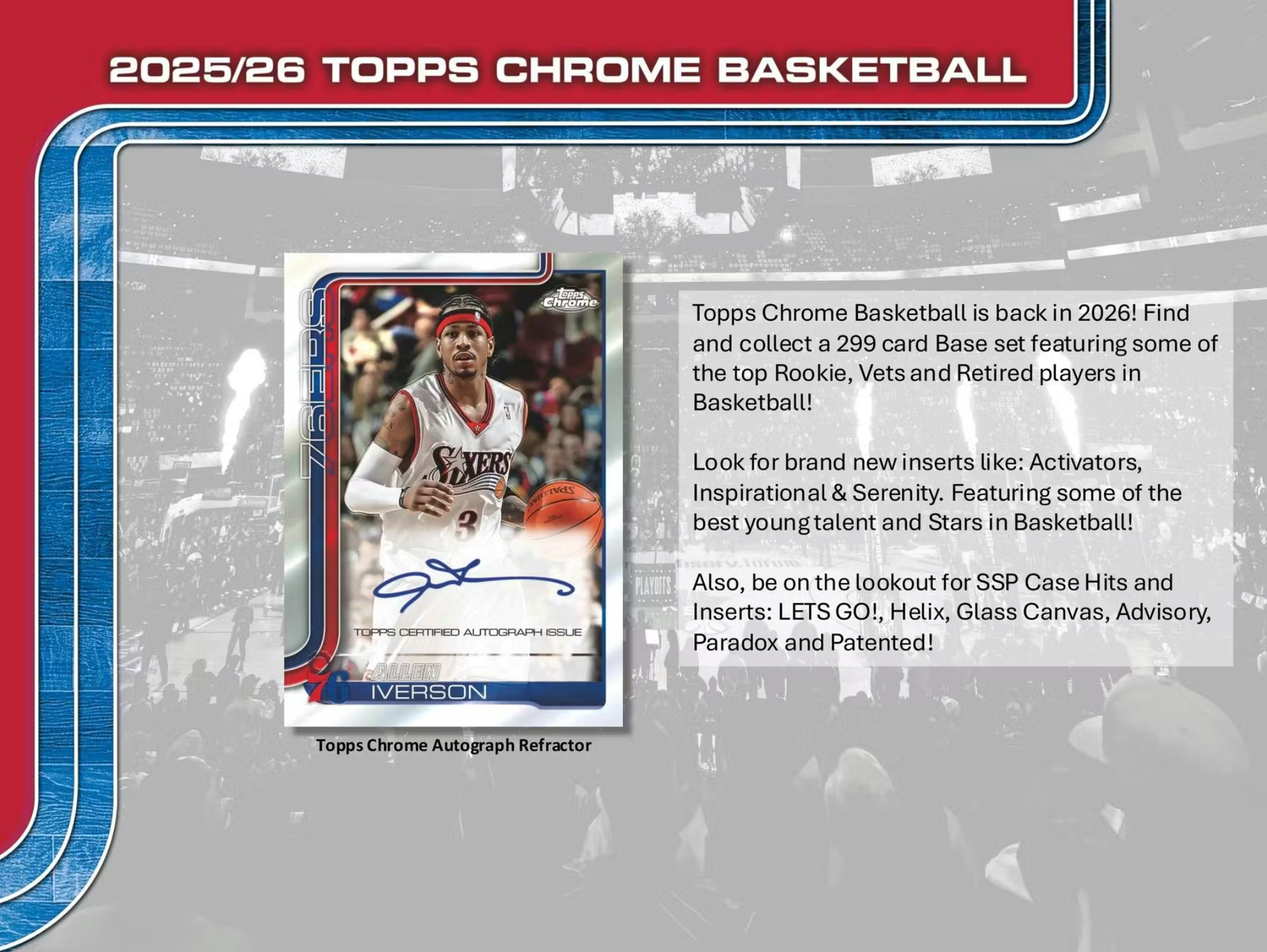 2025/26 Topps Chrome Basketball 7-Pack Blaster Box