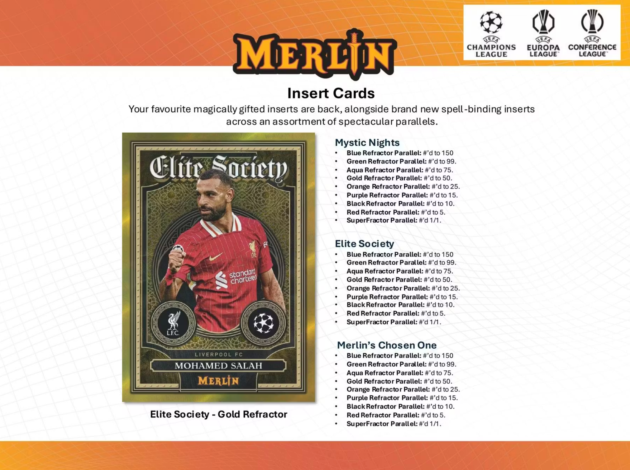 2024/25 Topps Chrome Merlin UEFA Club Competitions Soccer Hobby Box