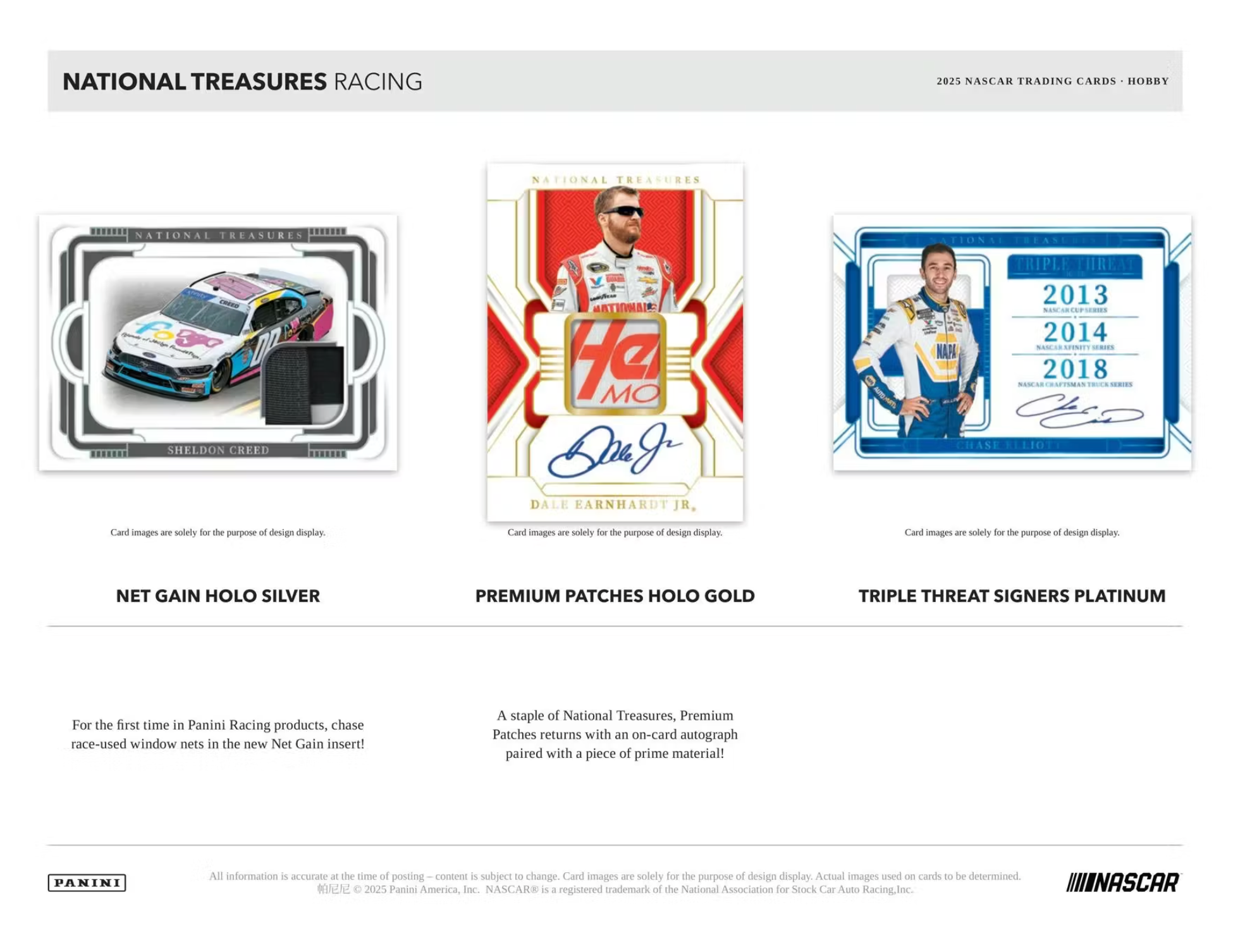 2025 Panini National Treasures Racing Hobby 4-Box Case