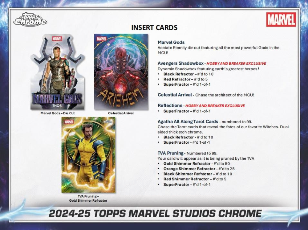 2025 Topps Marvel Studios Chrome Blaster Box