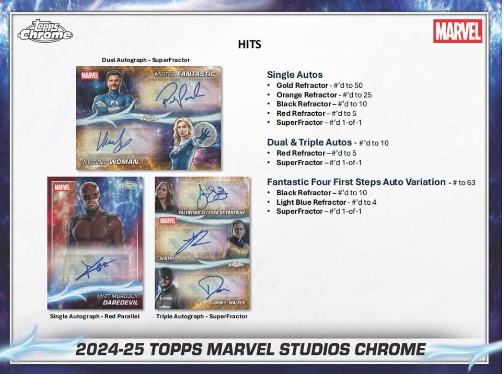2025 Topps Marvel Studios Chrome Blaster Box