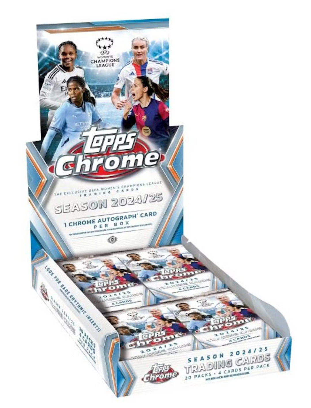 2024/25 Topps Chrome UEFA Women's Champions League Soccer Hobby Box