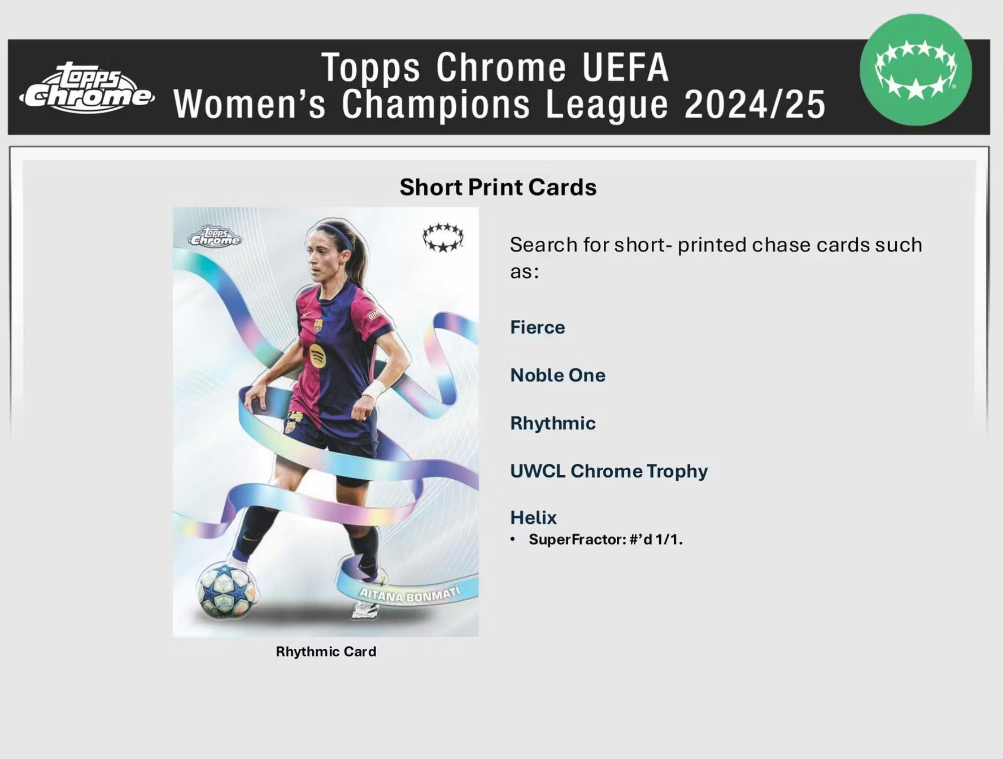 2024/25 Topps Chrome UEFA Women's C.L. Soccer Hobby Box
