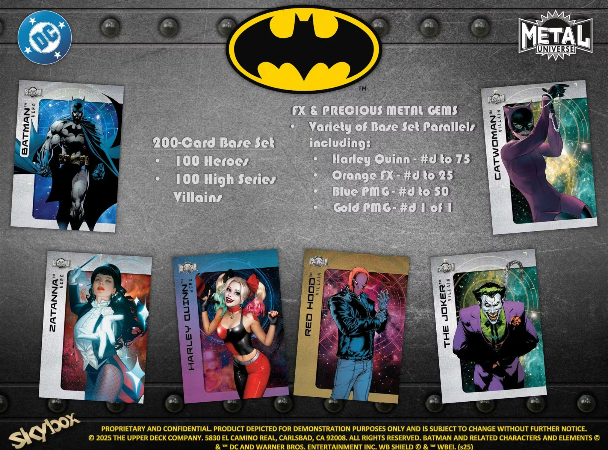2025 Upper Deck Batman Skybox Metal Universe Hobby Box