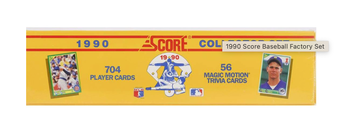 1990 Score Collector Set