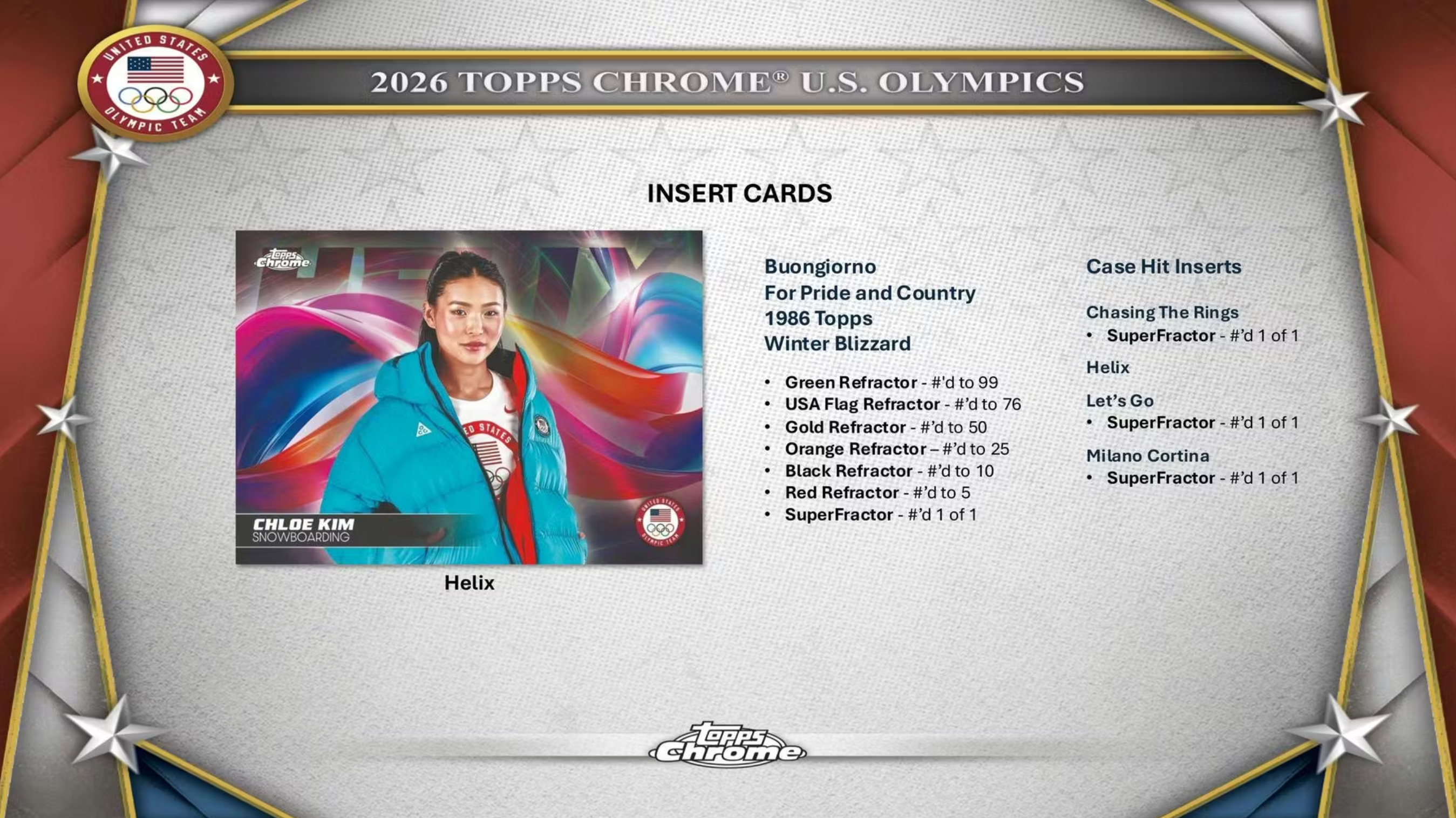 2026 Topps Chrome U.S. Olympics Hobby Box