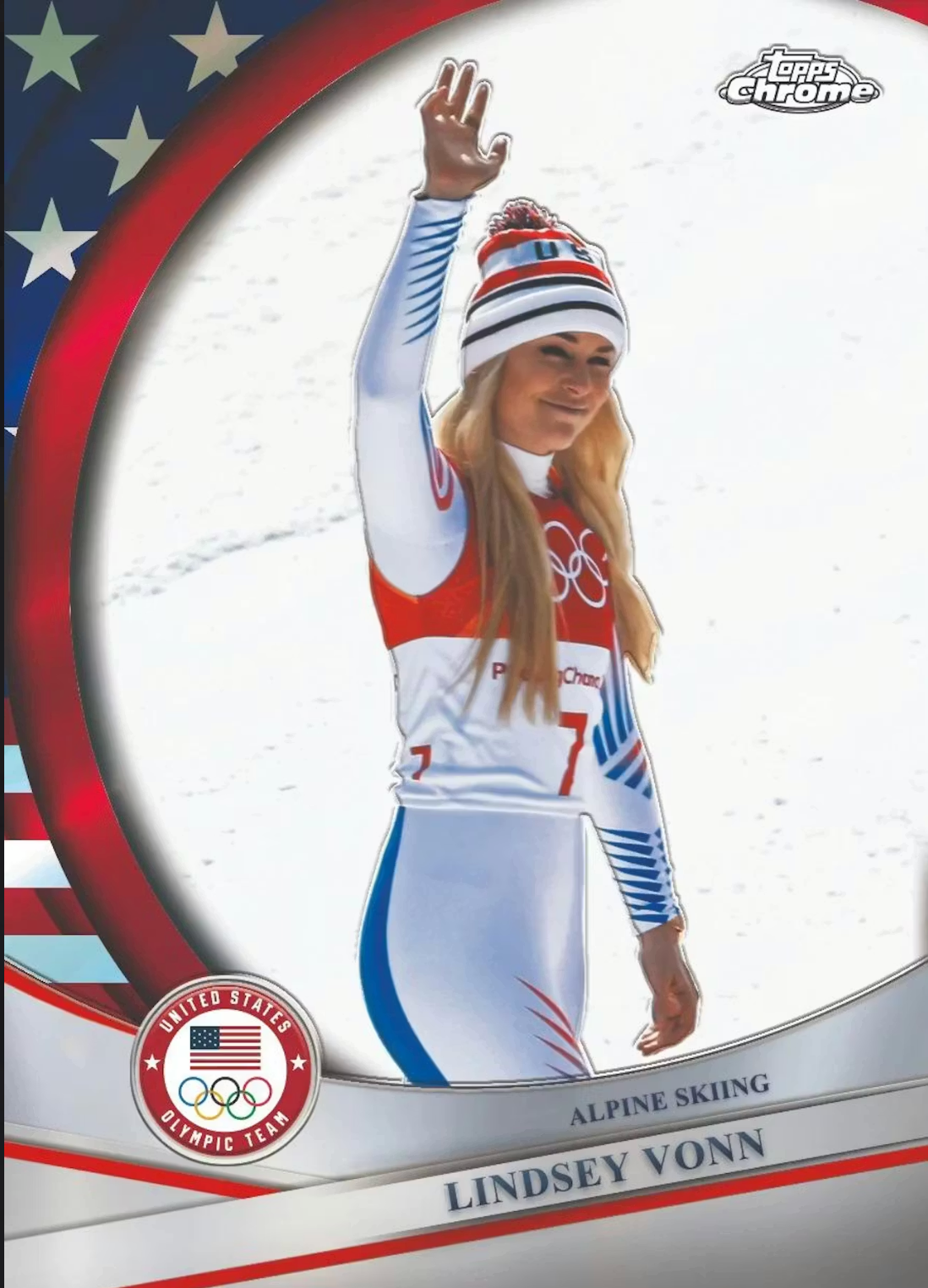 2026 Topps Chrome U.S. Olympics 7-Pack Blaster Box