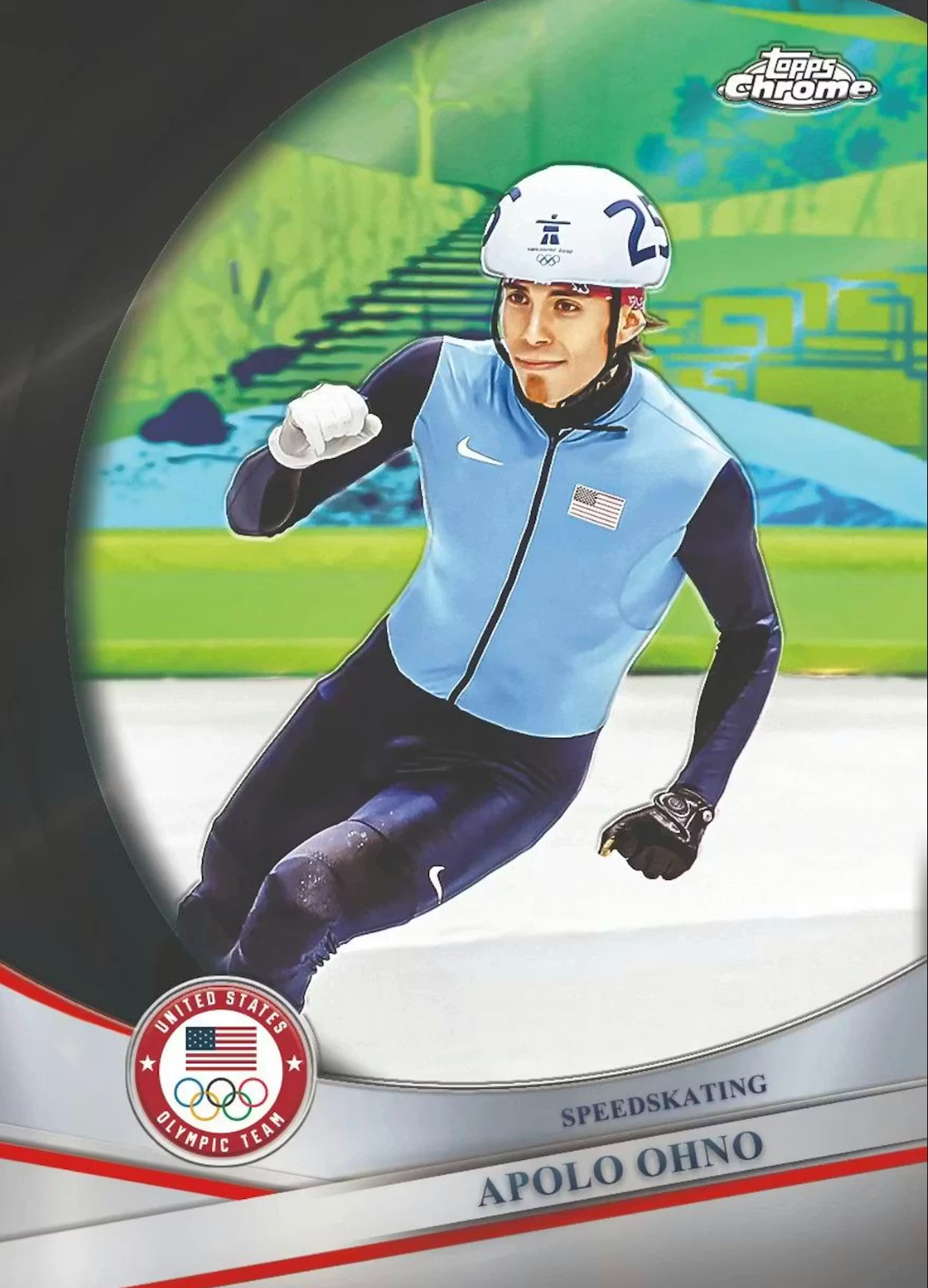 2026 Topps Chrome U.S. Olympics 7-Pack Blaster Box