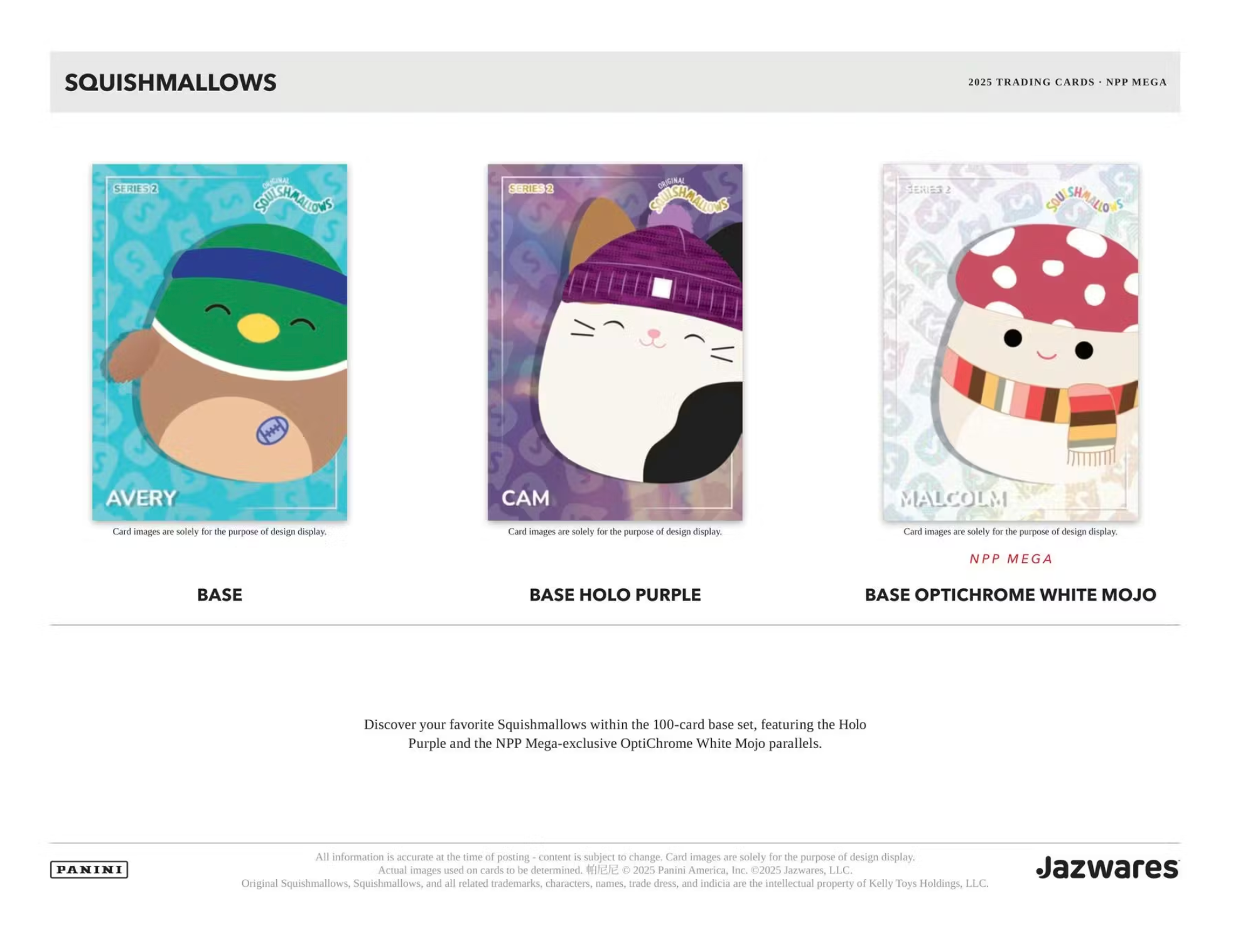 2025 Panini Squishmallows Series 2 Mega Box