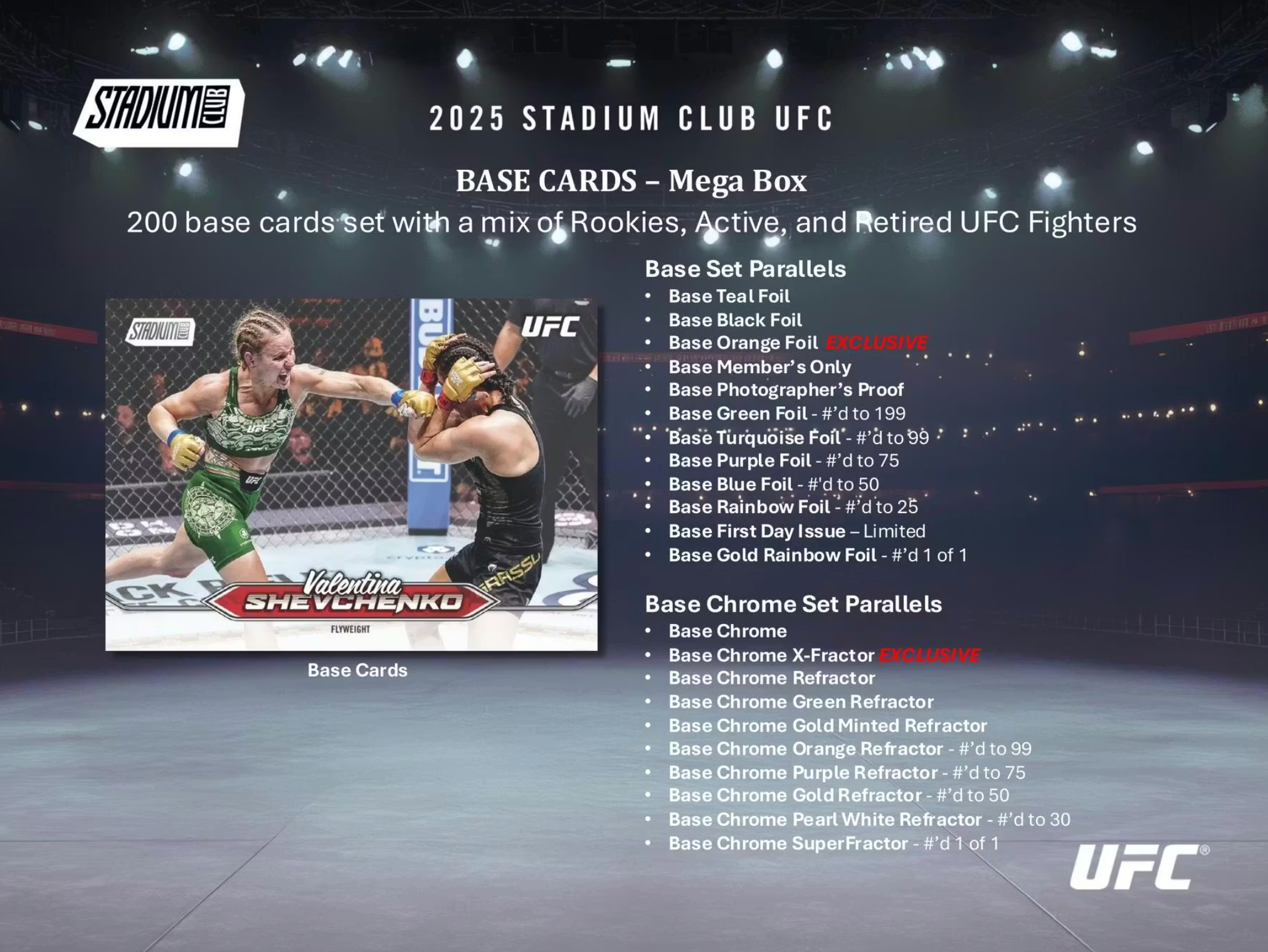 2025 Topps Stadium Club UFC Mega Box