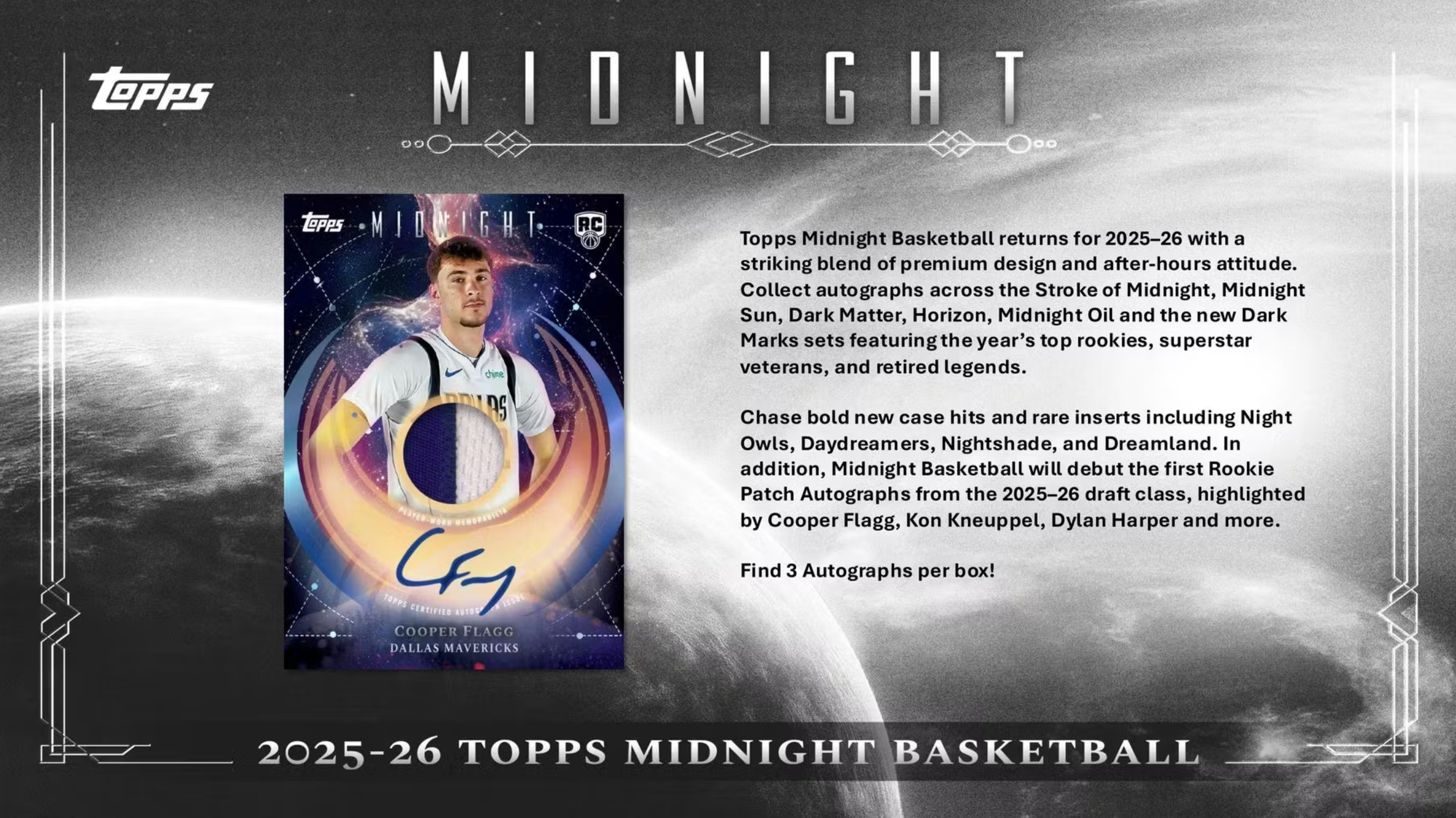 2025/26 Topps Midnight Basketball Hobby Box