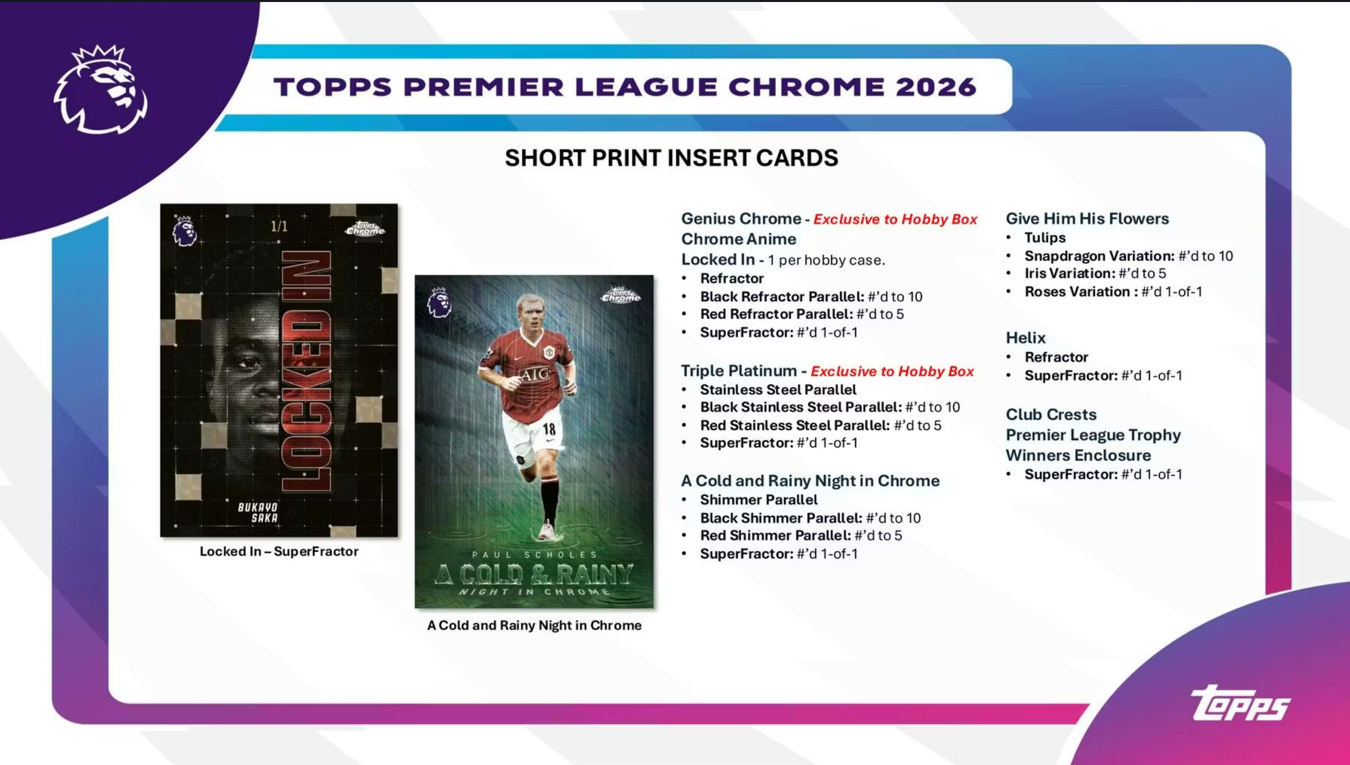 2026 Topps Chrome Premier League EPL Soccer Hobby Box