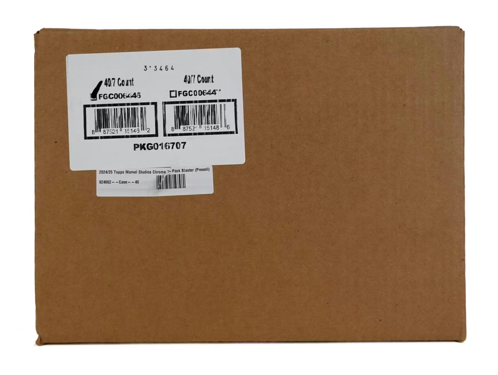 2024/25 Marvel Studios Chrome 7-Pack Blaster Factory Sealed 40-Box Case