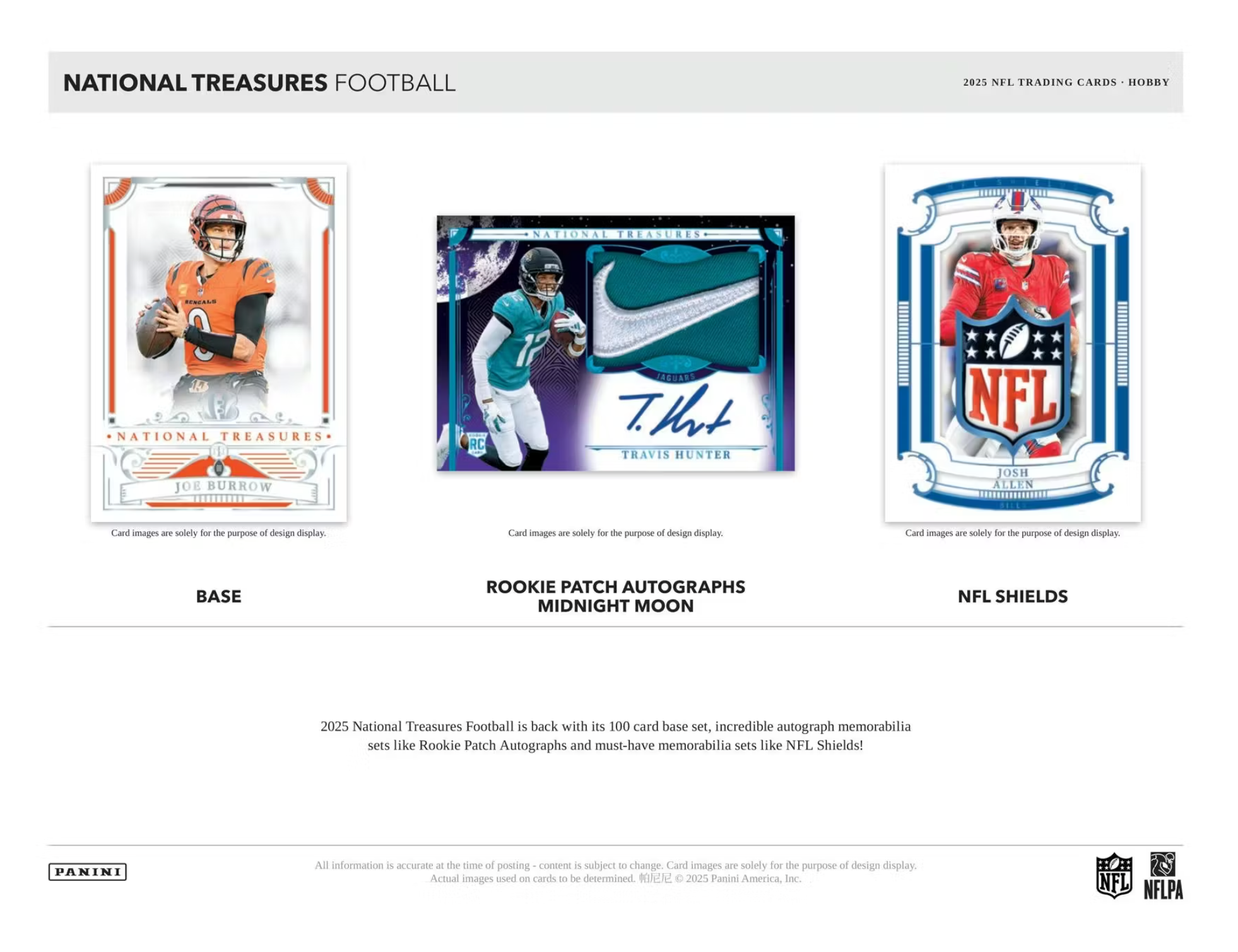 2025 Panini National Treasures Football Hobby Box