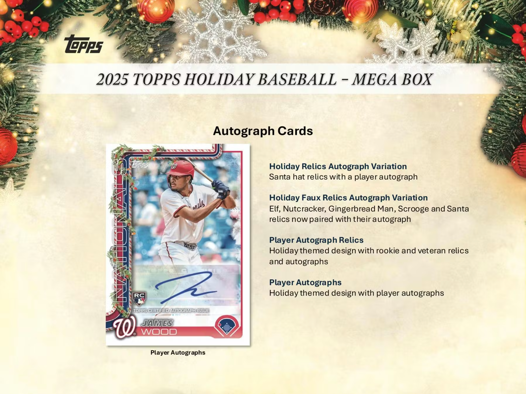 2025 Topps Holiday Baseball Mega Box