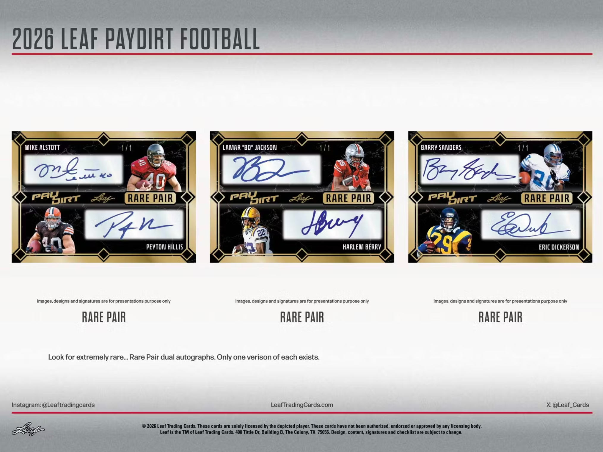 2026 Leaf Paydirt Football Hobby Box
