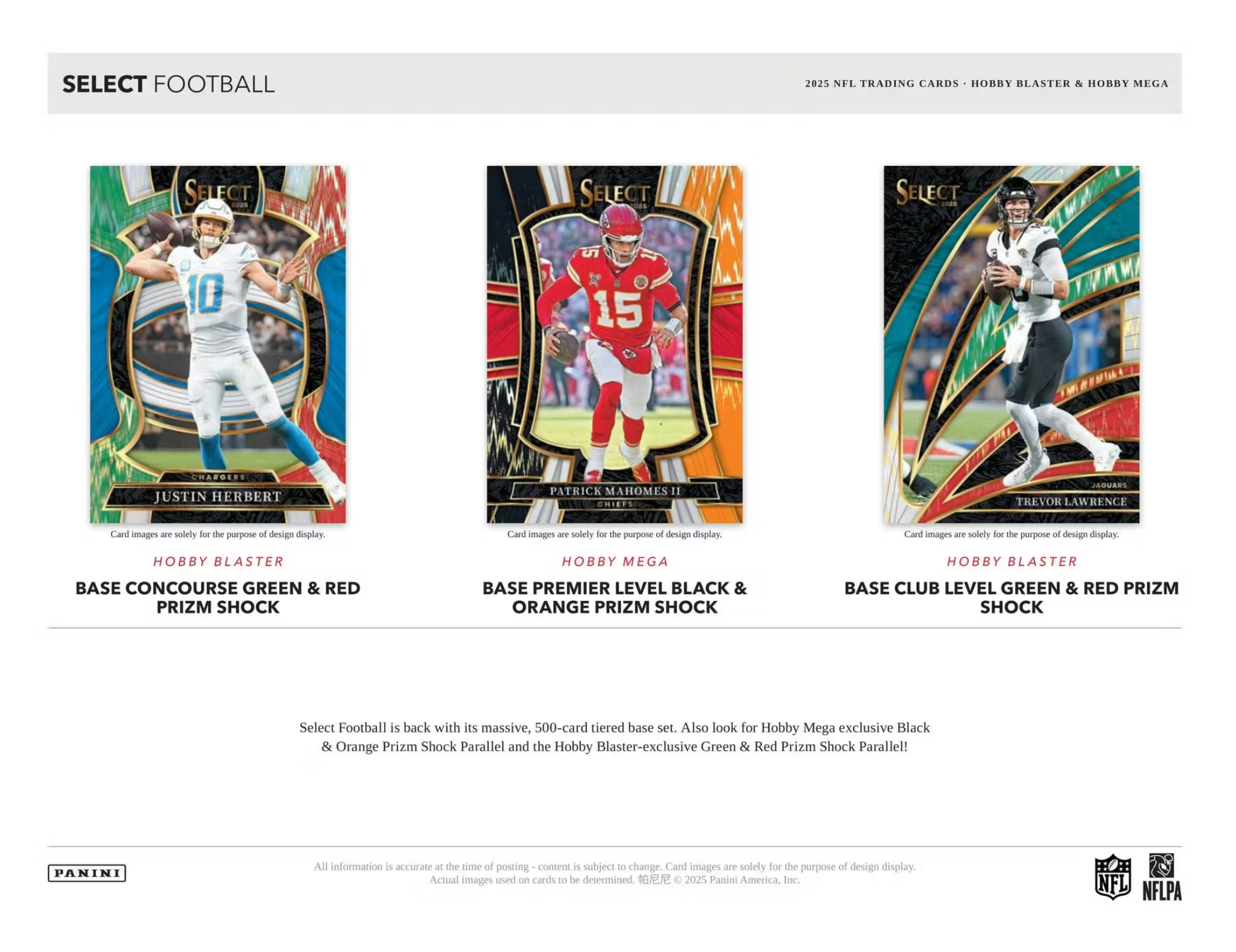 2025 Panini Select Football Hobby Mega Box