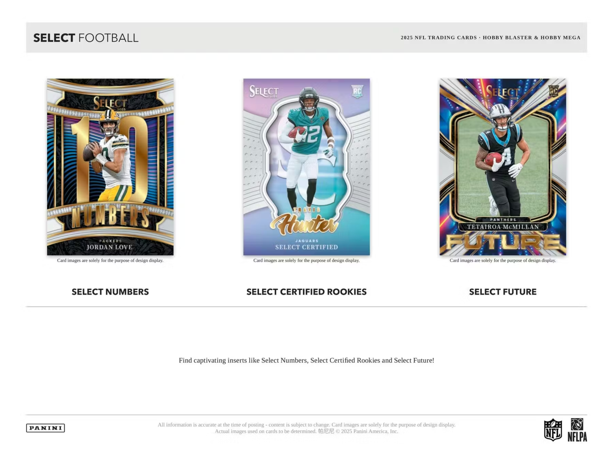 2025 Panini Select Football Hobby Mega Box