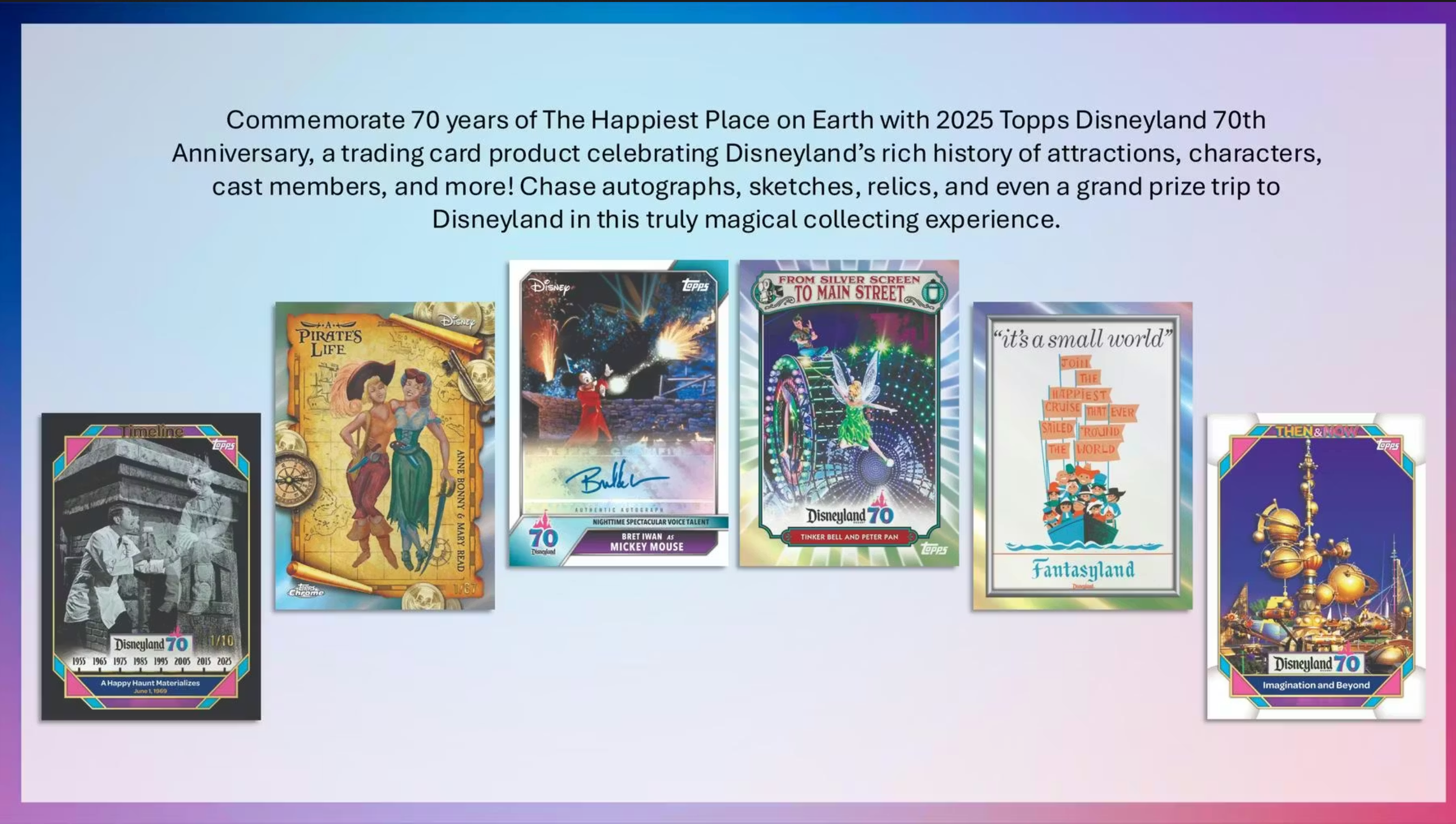 2025 Topps Disneyland 70th Anniversary Hobby Box