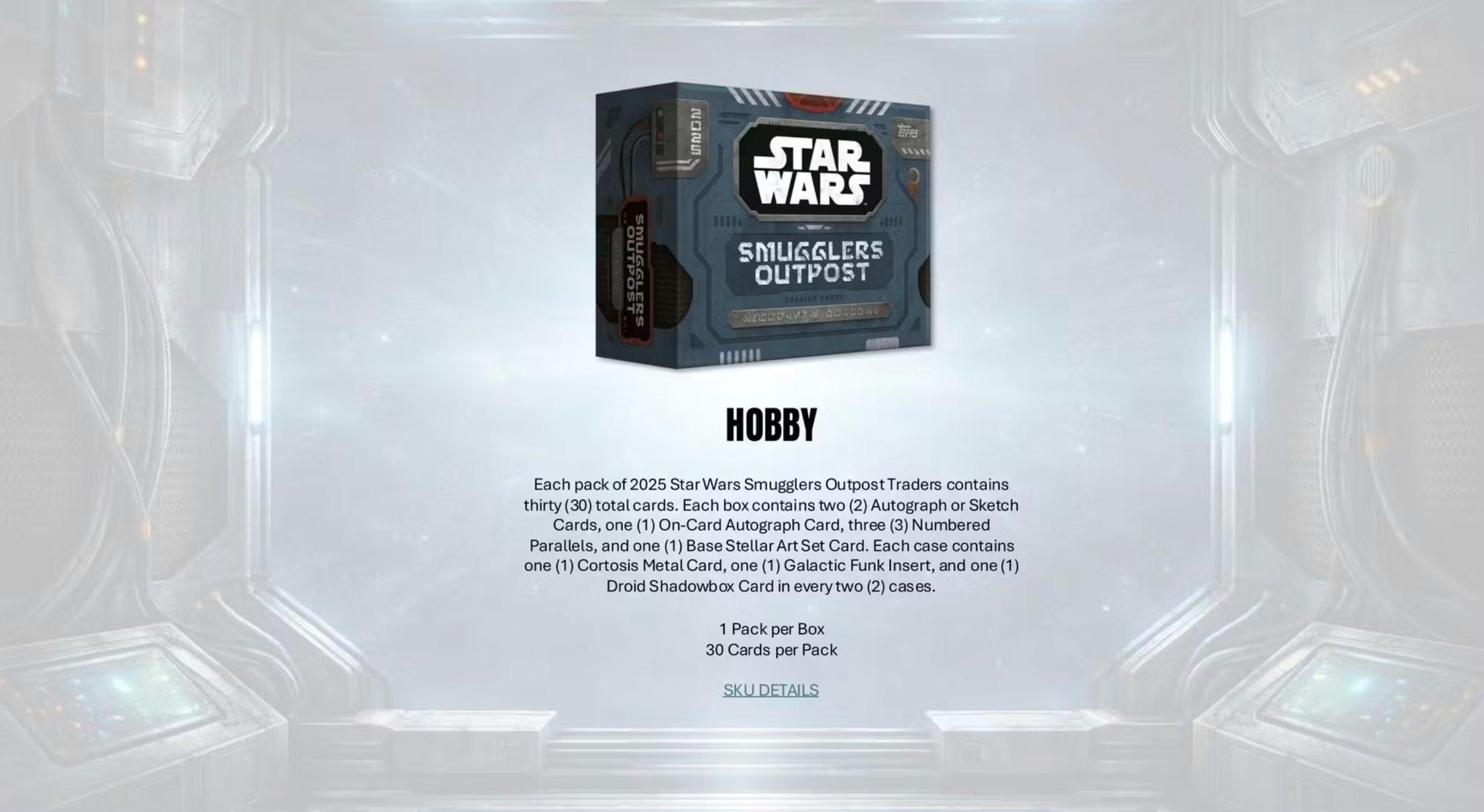 2025 Topps Star Wars Smugglers Outpost Hobby Box