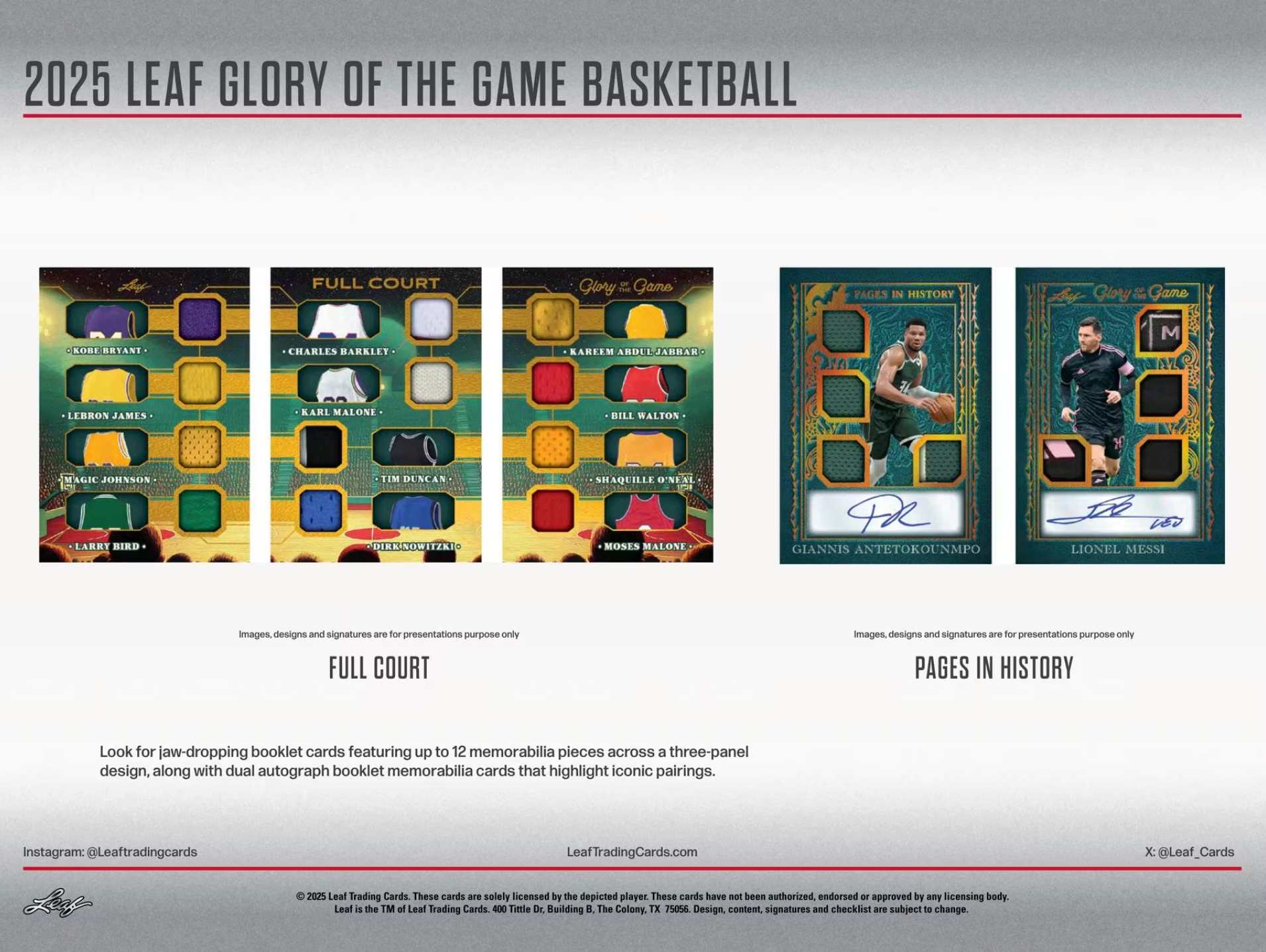 2025 Leaf Glory of the Game Basketball Hobby Box