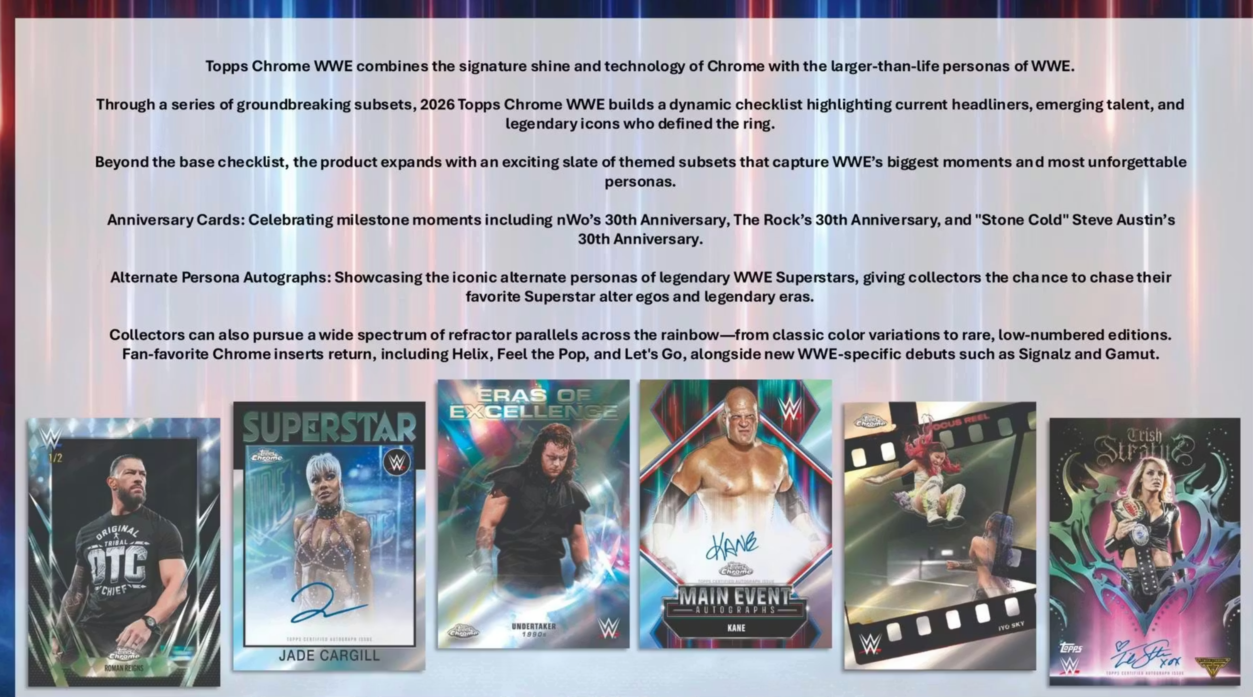 2026 Topps Chrome WWE Wrestling Blaster Box