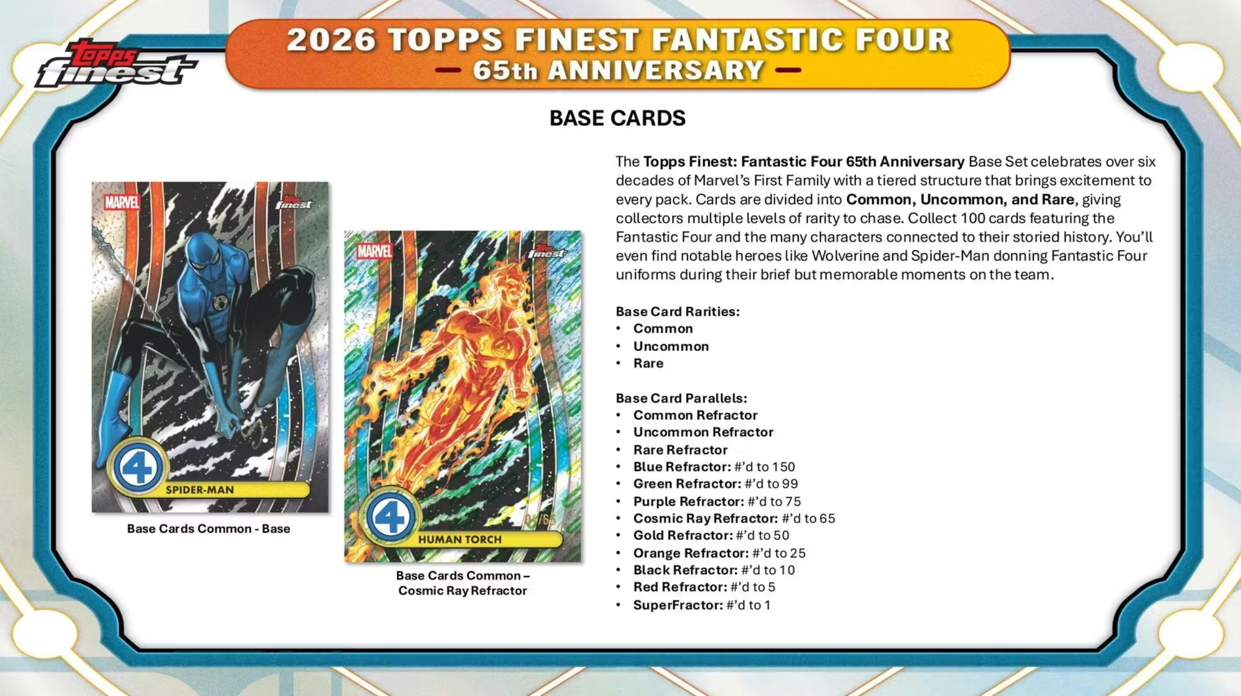 2026 Topps Finest Fantastic Four Hobby Box