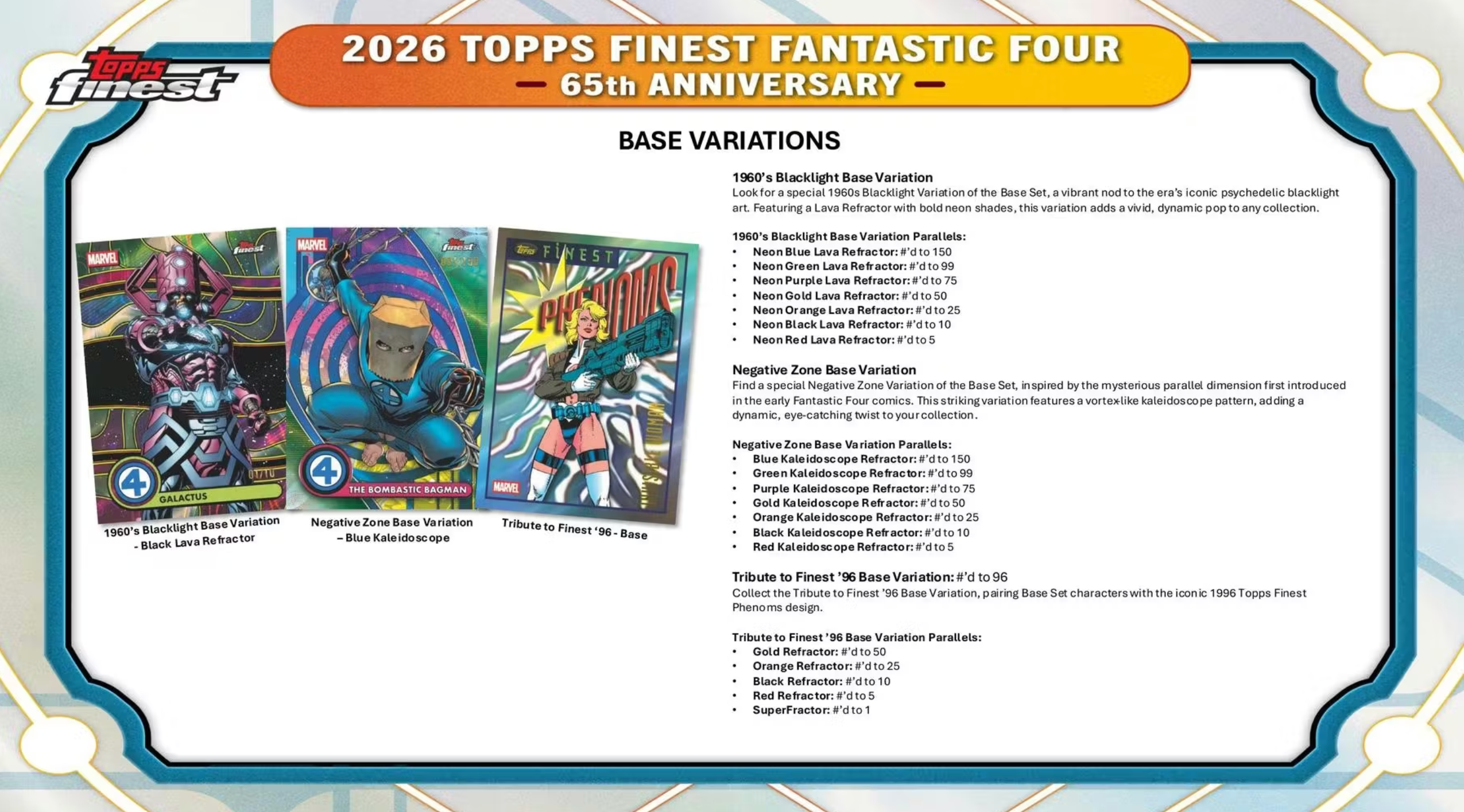 2026 Topps Finest Fantastic Four Hobby Box