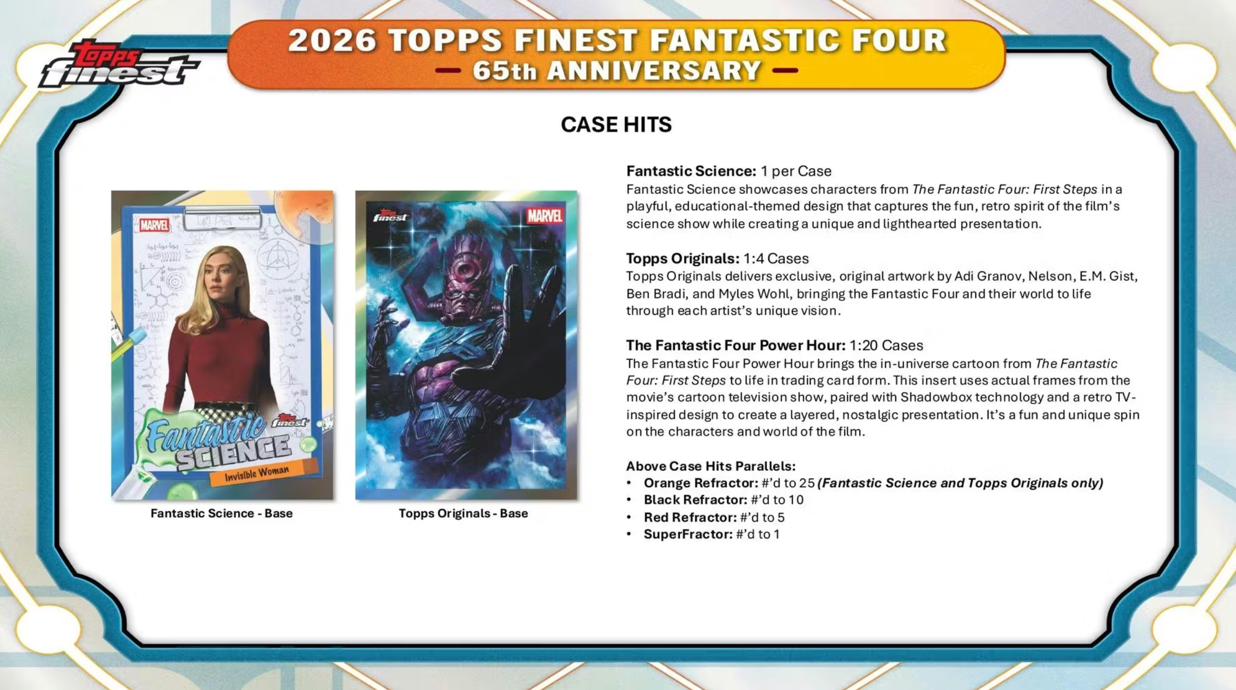 2026 Topps Finest Fantastic Four Hobby Box