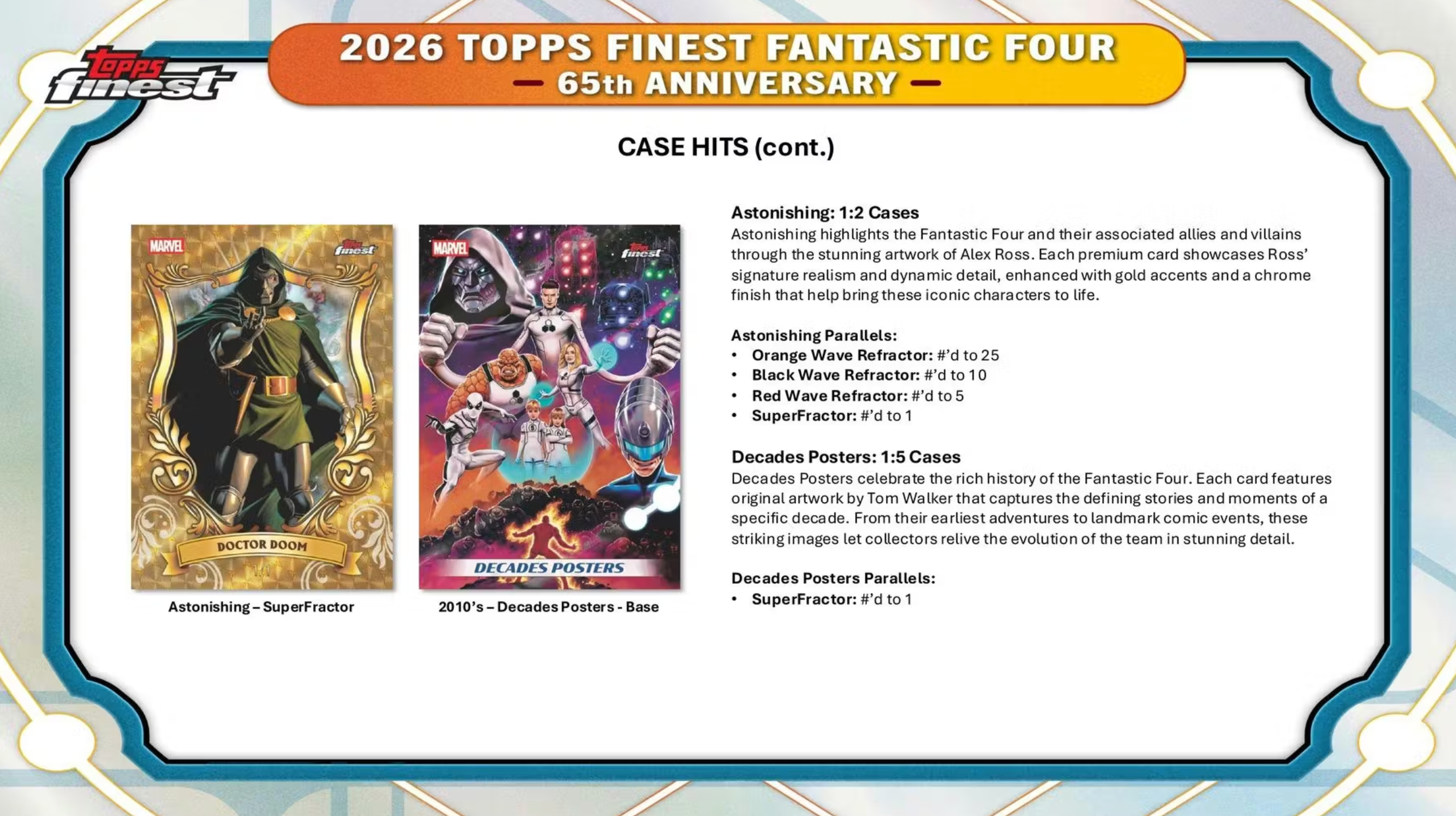 2026 Topps Finest Fantastic Four Hobby Box