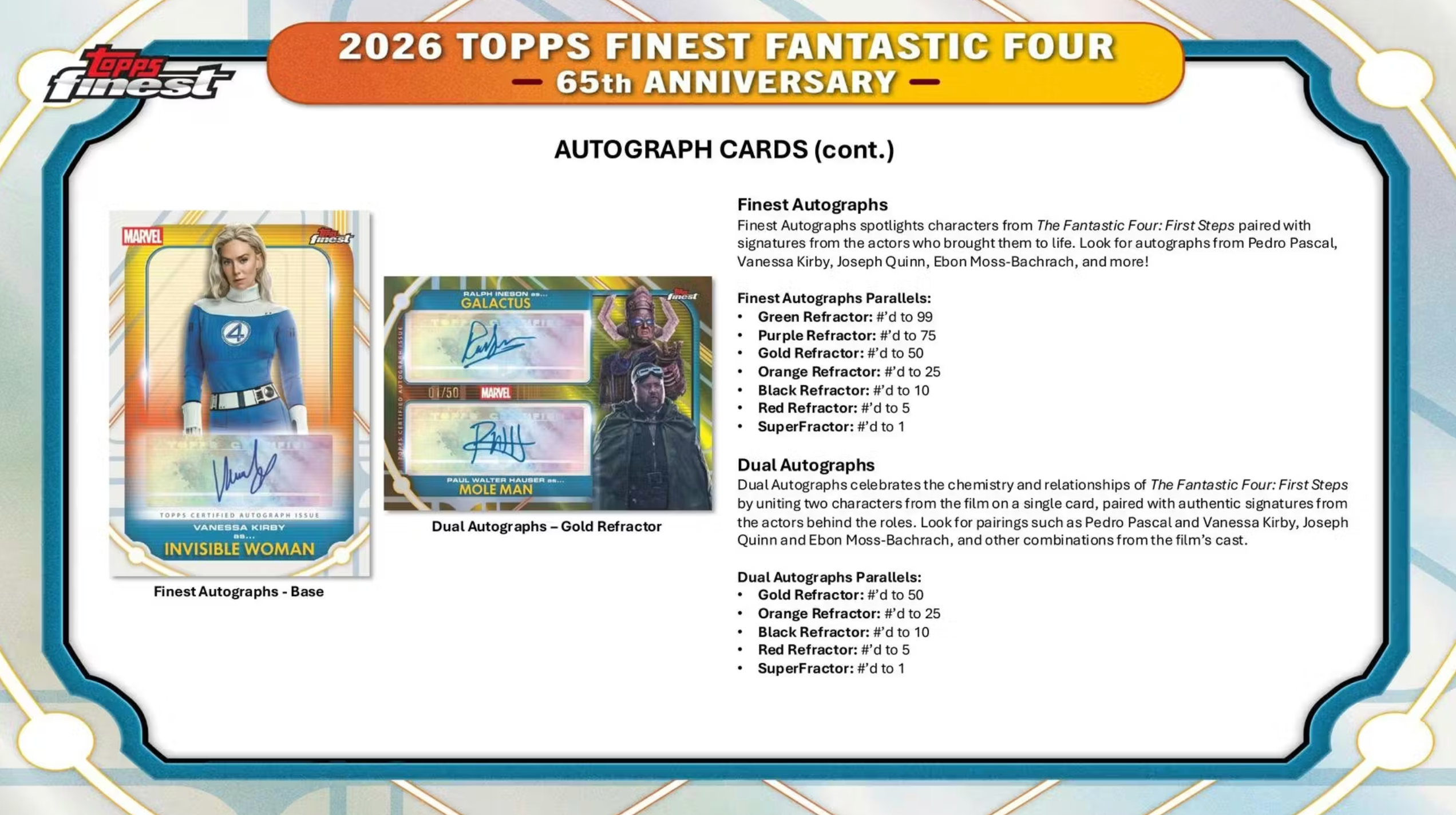 2026 Topps Finest Fantastic Four Hobby Box