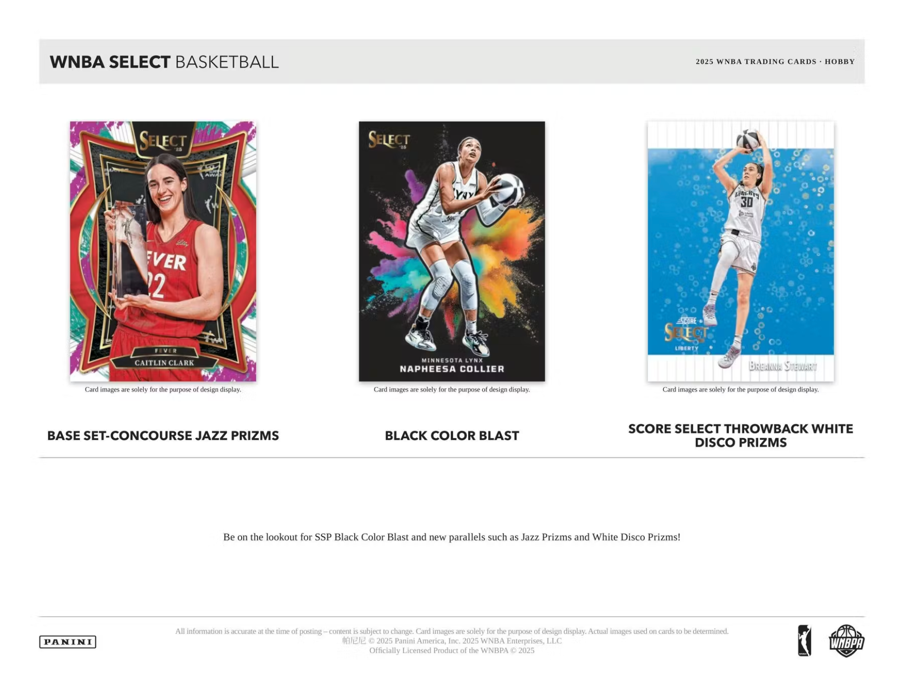 2025 Panini Select WNBA Basketball Hobby Box