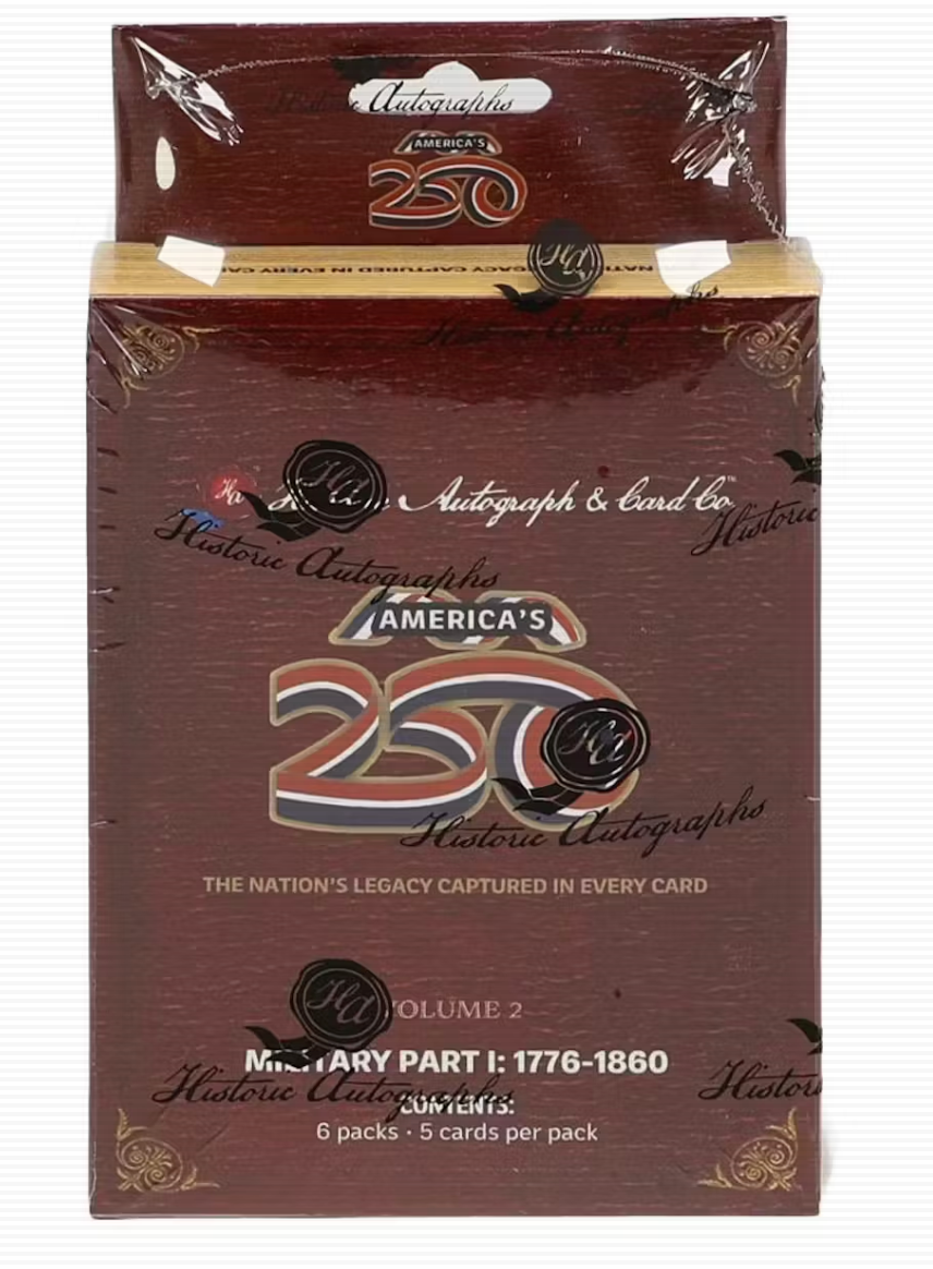2026 Historic Autographs America's 250th Anniversary Military Part 1 Hobby Box