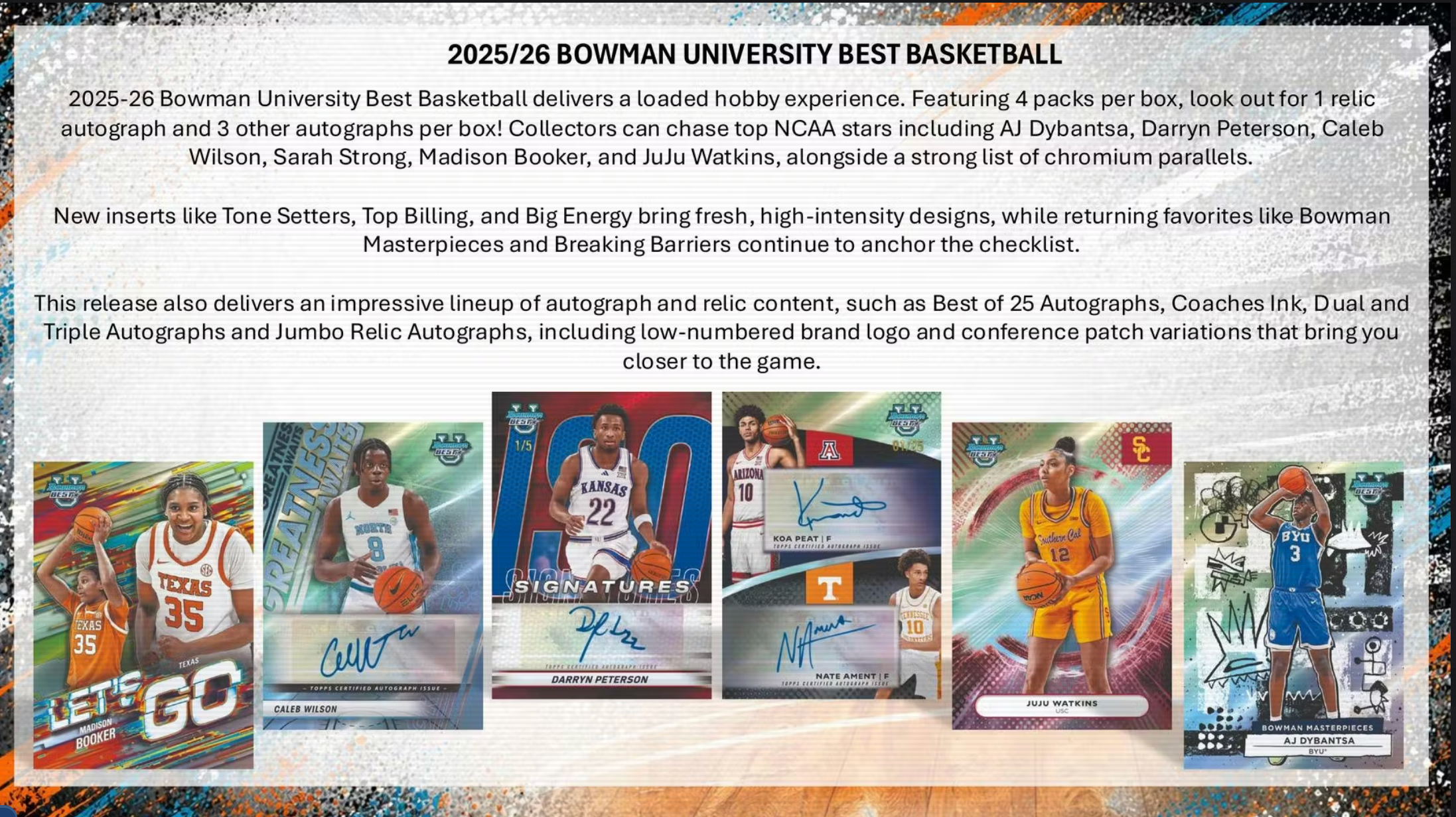 2025/26 Bowman University Best Basketball Hobby Box