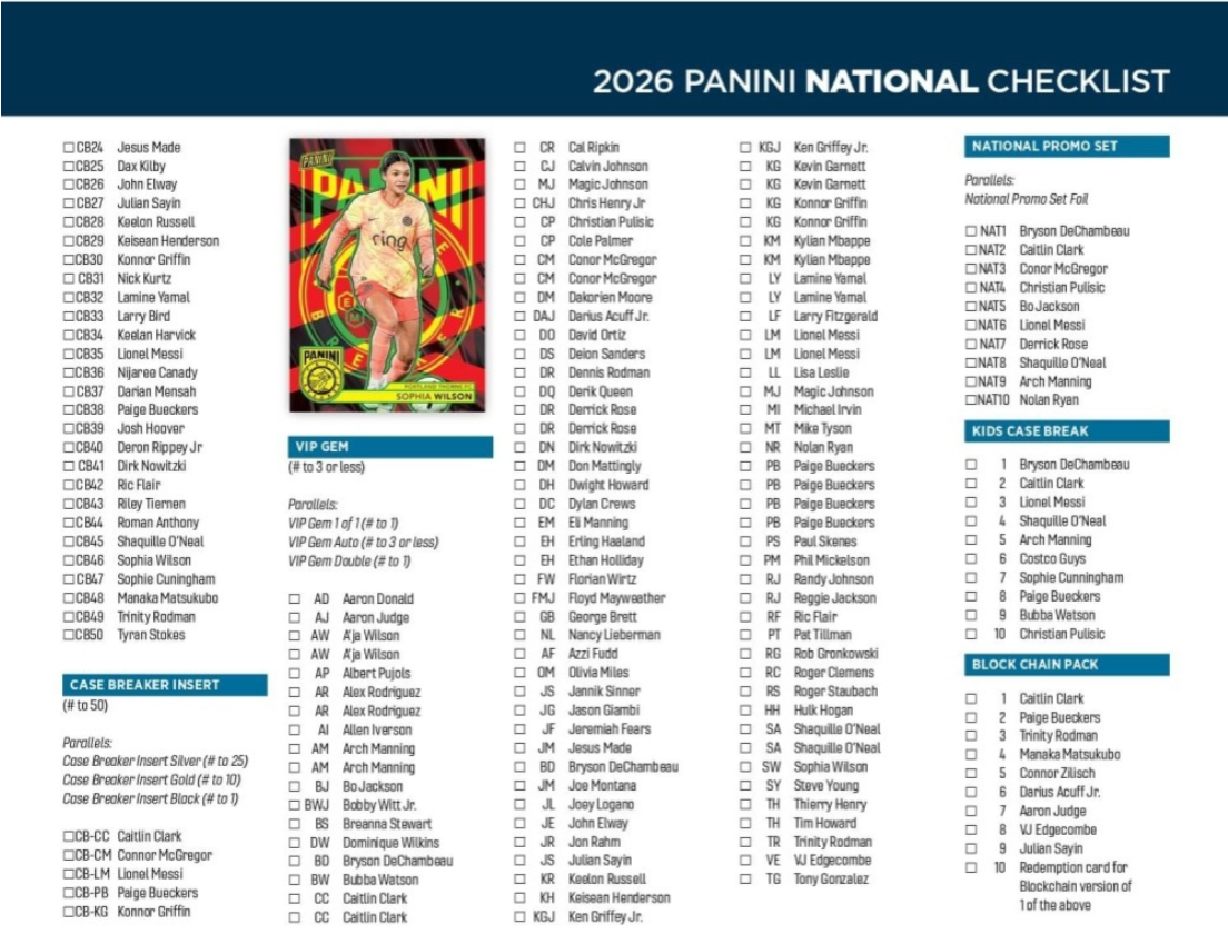 2026 National Gold Pack
