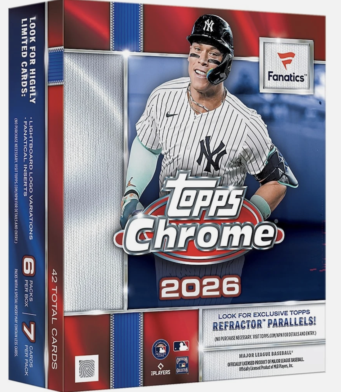 2026 TOPPS CHROME BASEBALL FANATICS MEGA BOX