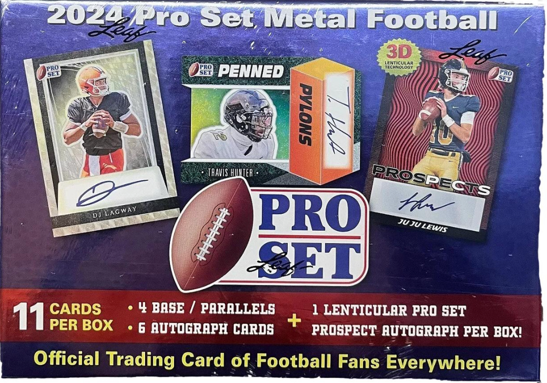 2024 Leaf Pro Set Metal Football Hobby Box