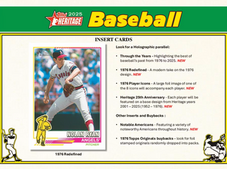 2025 Topps Heritage Baseball Hobby Box