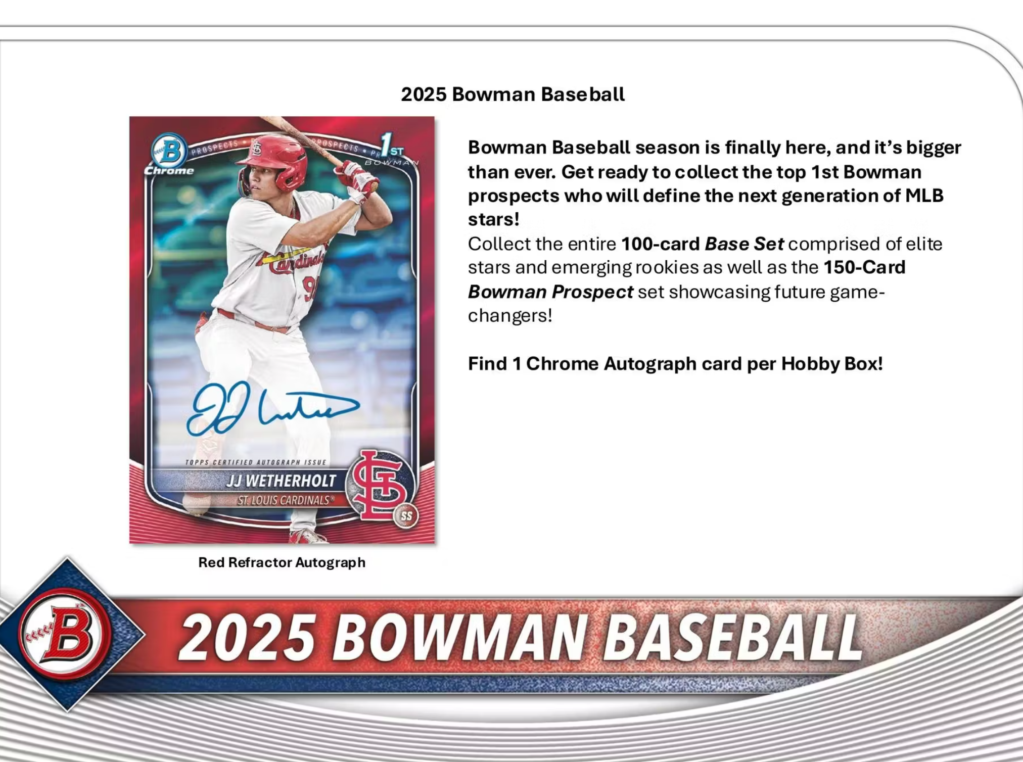 2025 Bowman Baseball Hobby Jumbo Box