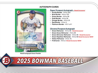 2025 Bowman Baseball 6-Pack Blaster Box