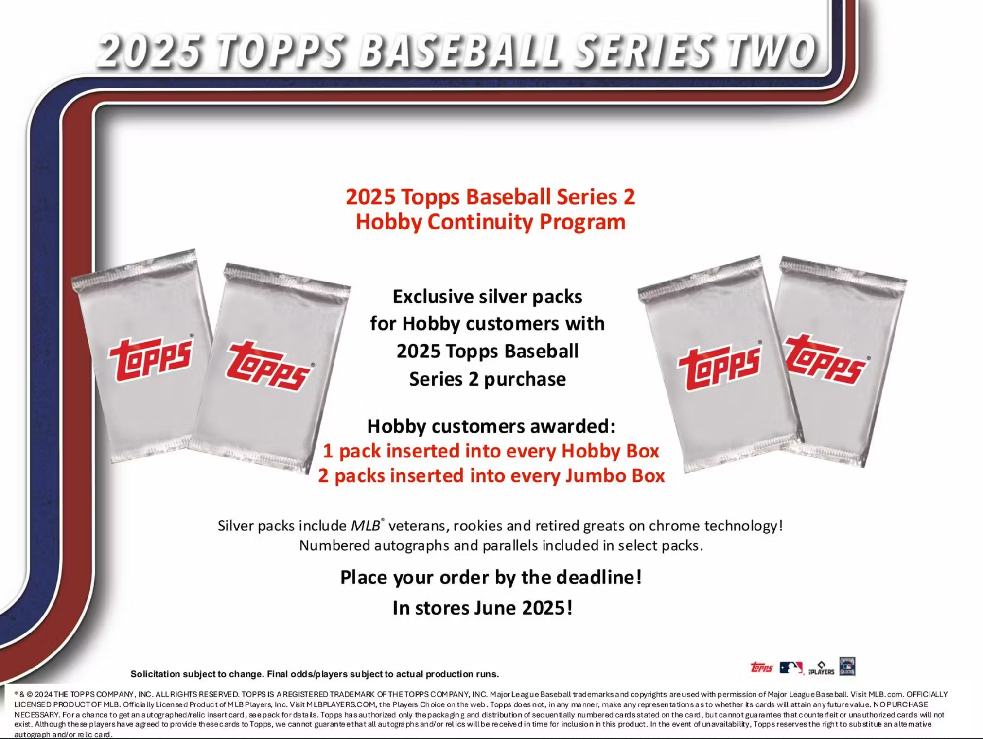 2025 Topps Series 2 Baseball Hobby Jumbo Box