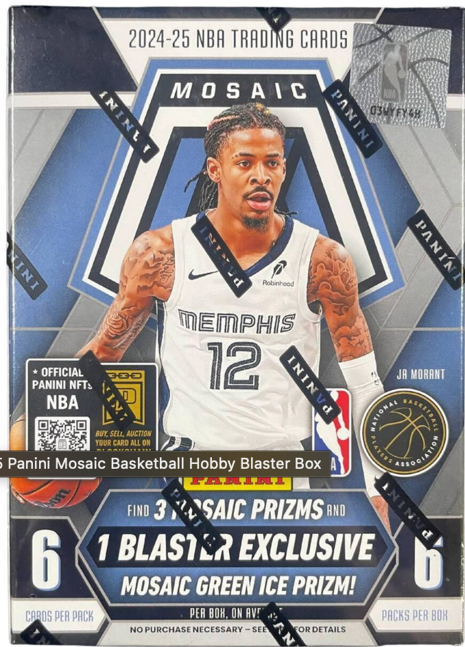 2024-25 Panini Mosaic Basketball Hobby Blaster Box – VSM Sports