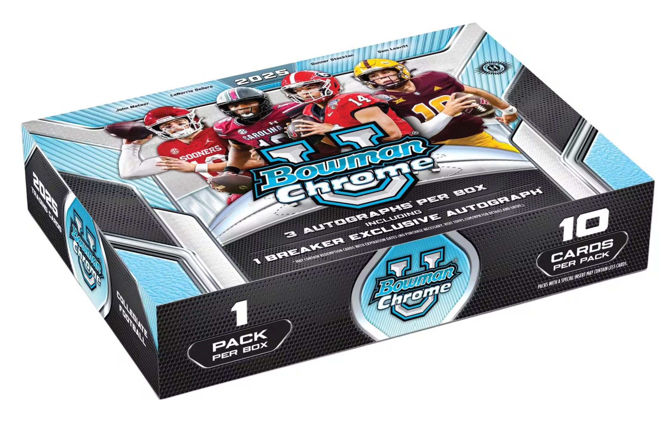 2025 Bowman University Chrome Football Breaker Delight Box