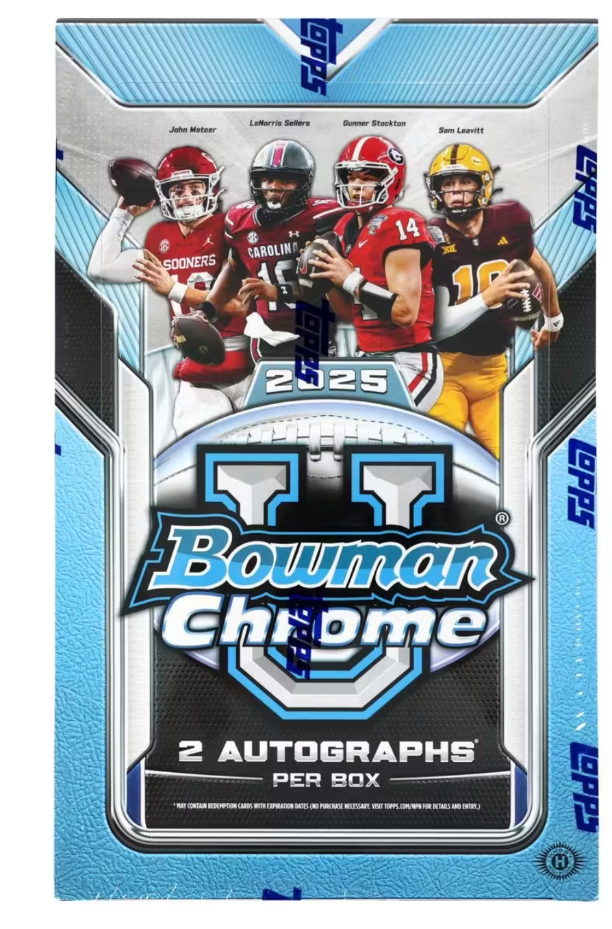 2025 Bowman University Chrome Football Hobby Box